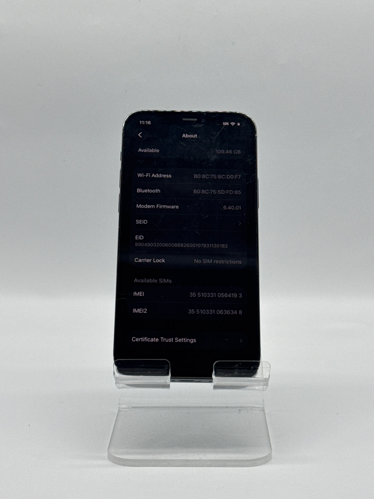 Apple iPhone 12 Pro 128GB Pacific Blue Unlocked - Read