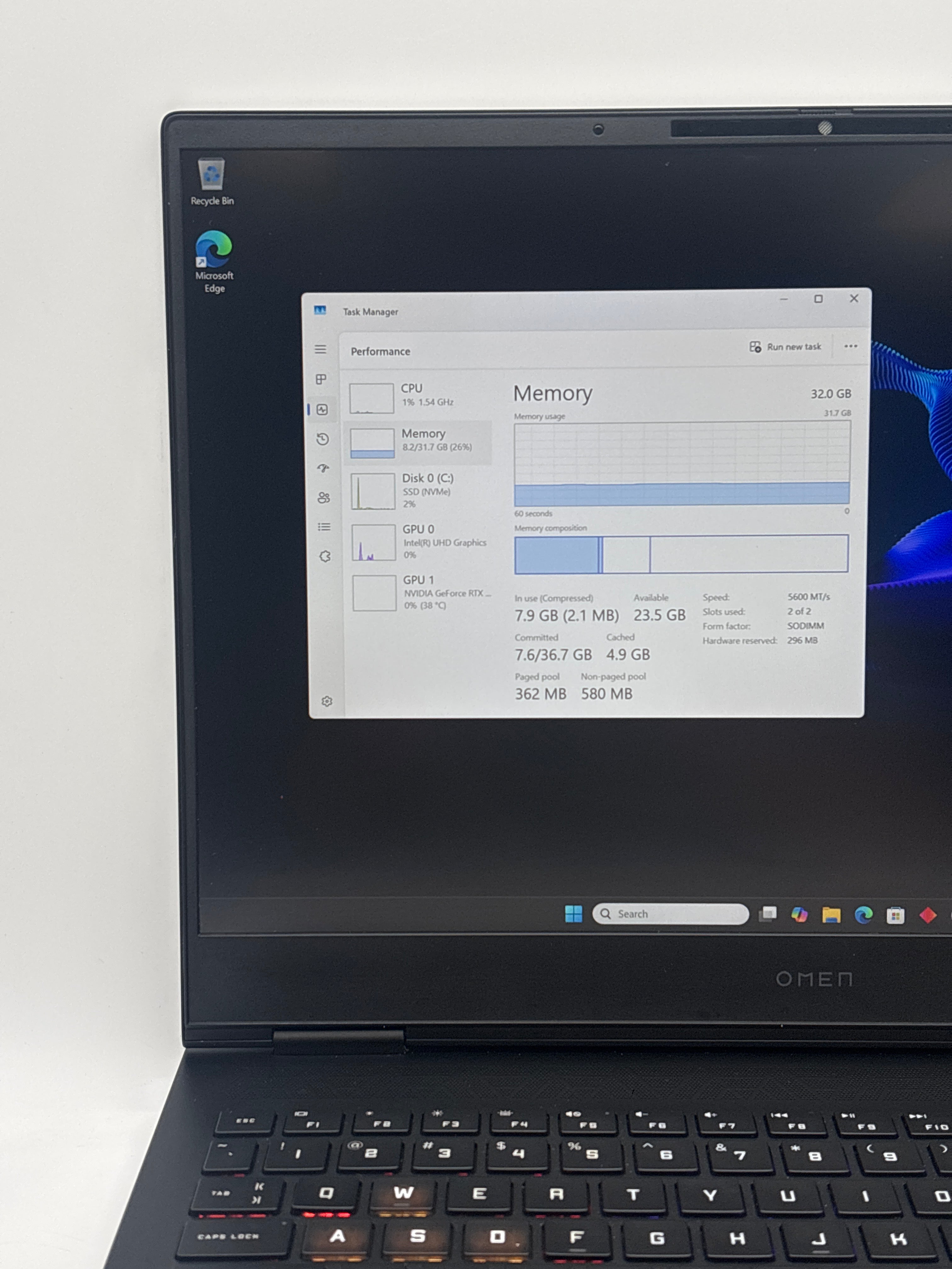 HP Omen 16-U1047NR i7-14700HX 32GB RAM 1TB SSD RTX 4070