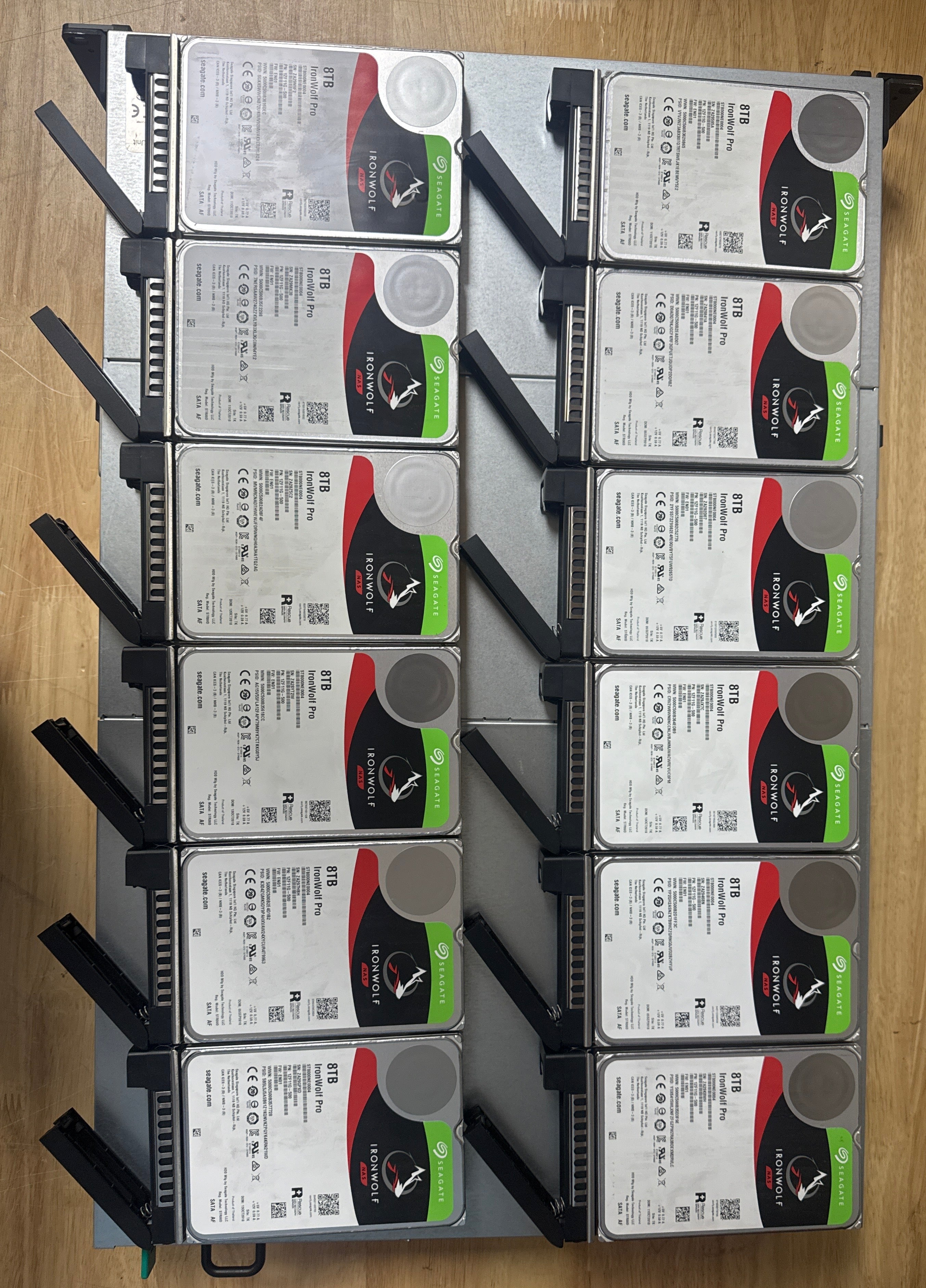 Synology RX1217RP Expansion Unit with 12 x 8TB Seagate IronWolf Pro Drives