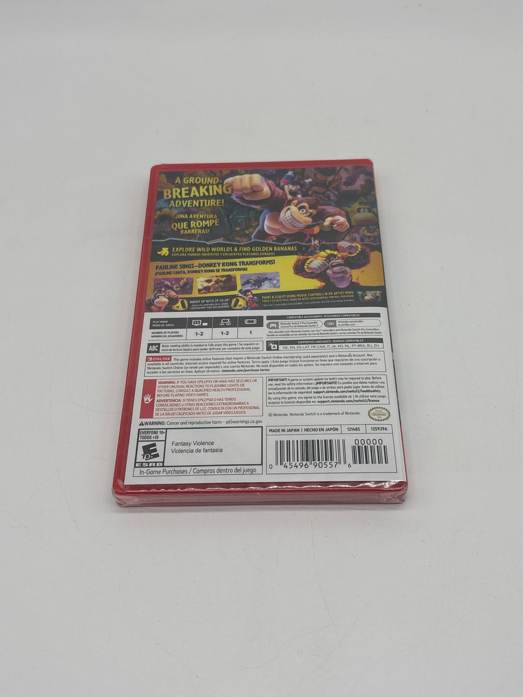 Nintendo Switch 2 Donkey Kong Bananza Red 2025 E10+ New In Box