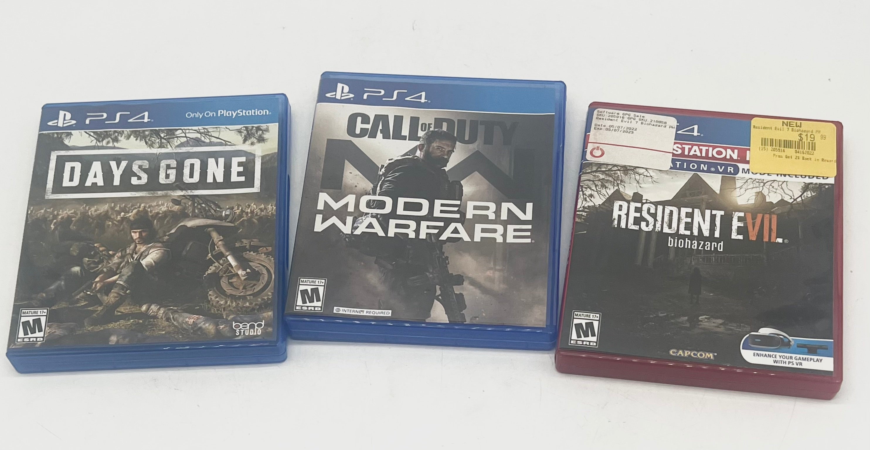 LOT of 5 Sony PlayStation 4 Video Games - Used