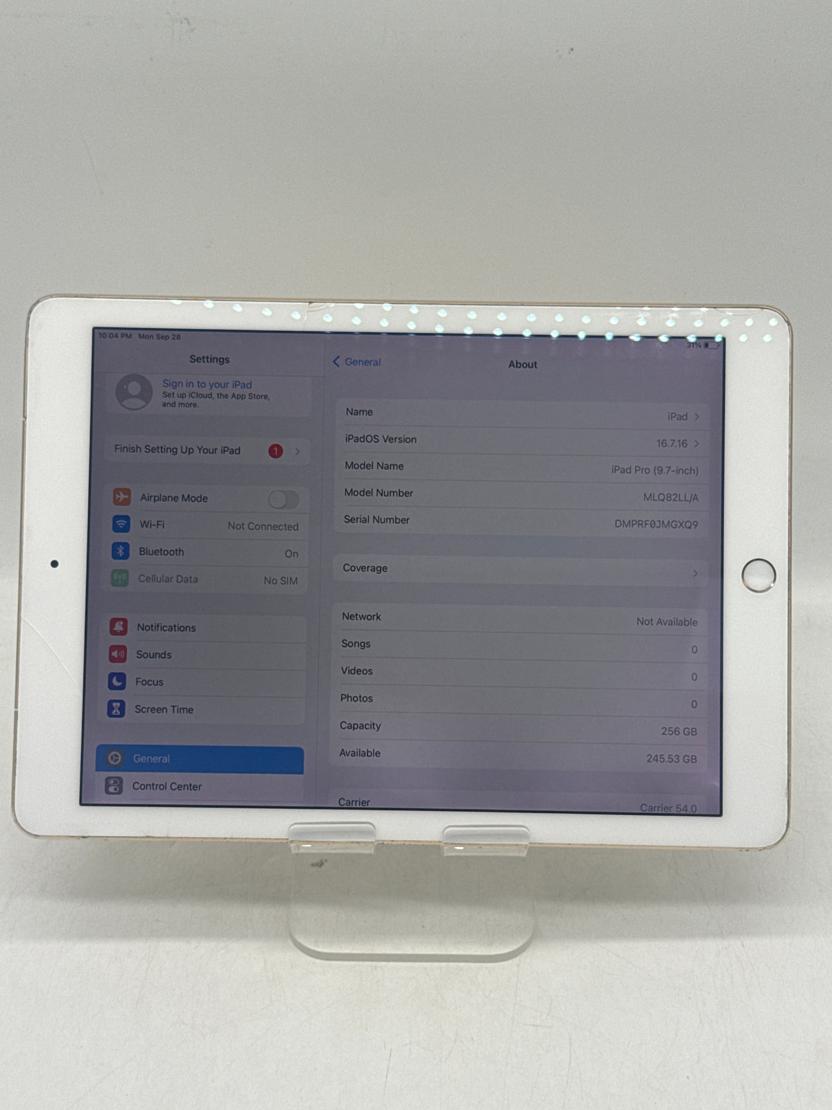 Apple iPad Pro 9.7in 256GB Gold Cellular Wi-Fi
