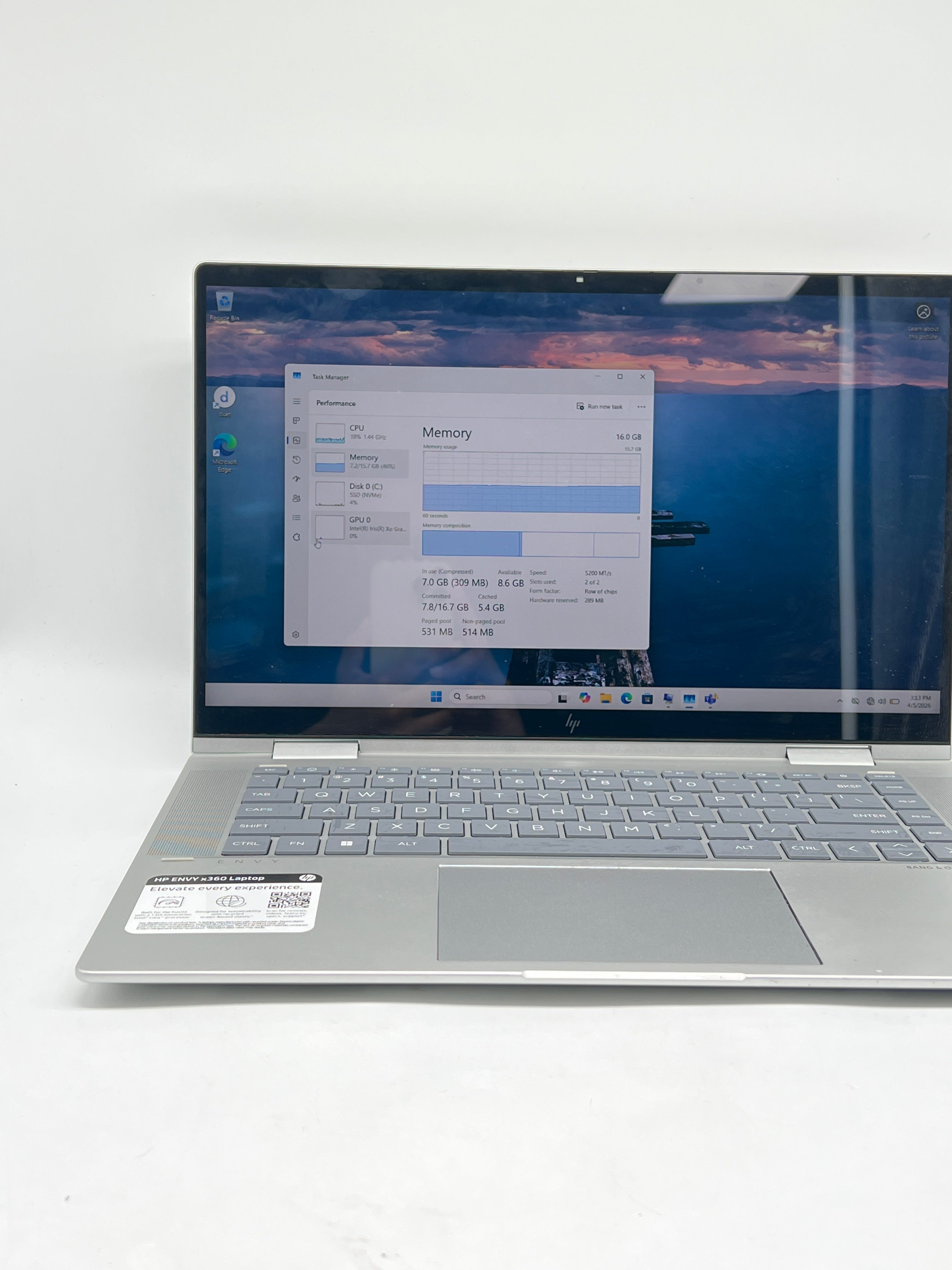 HP Envy x360 15-fe0053dx i7-1355U 16GB RAM 512GB SSD - Used