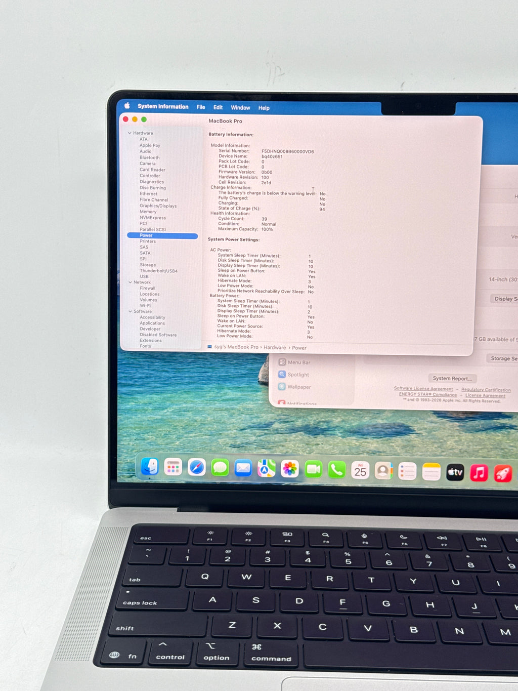 Apple MacBook Pro  M5 A3434 16GB RAM 1TB SSD 14.2" - Used