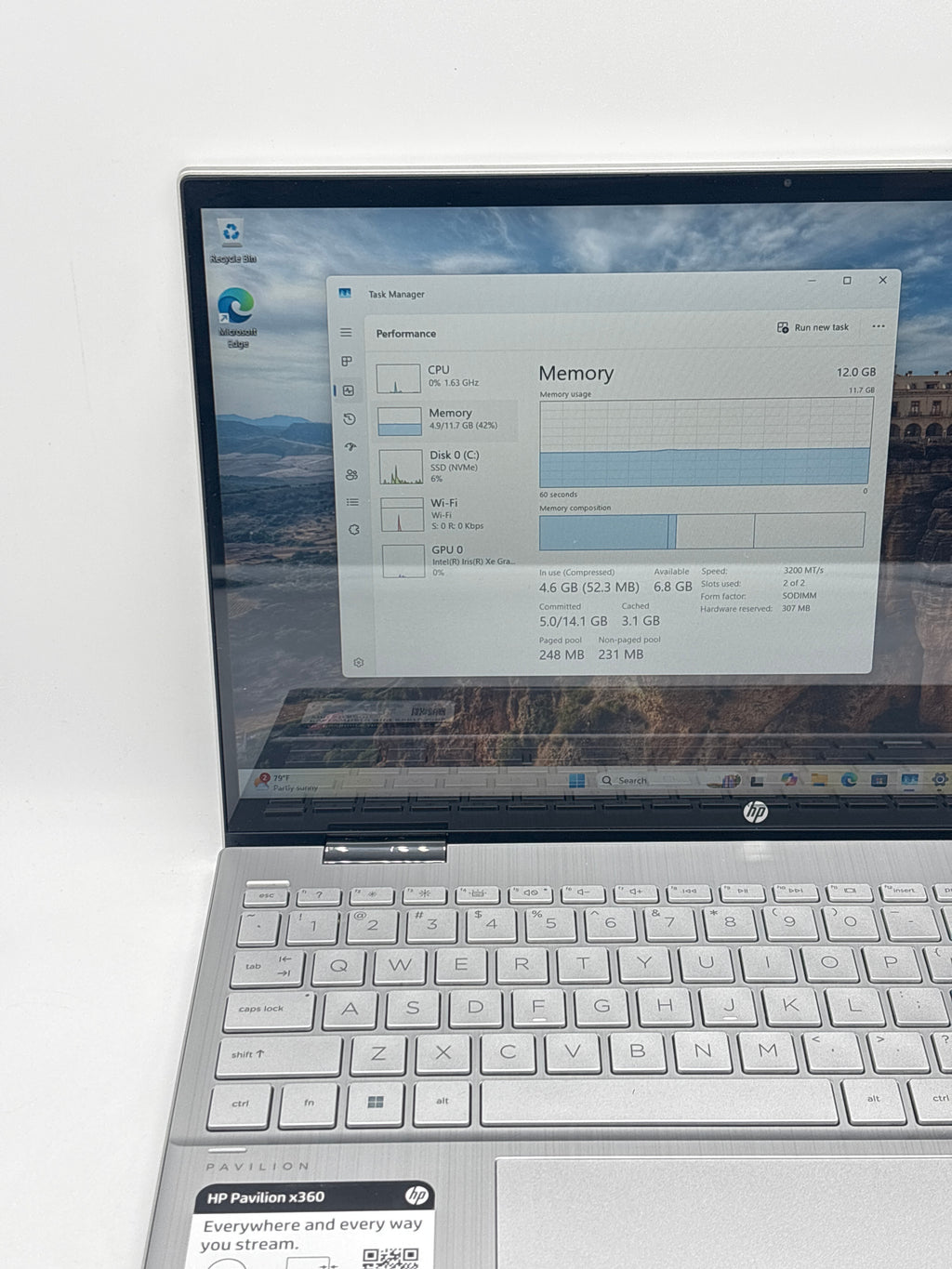 HP Pavilion x360 15-er1051cl i5-1235U 12GB RAM 512GB SSD