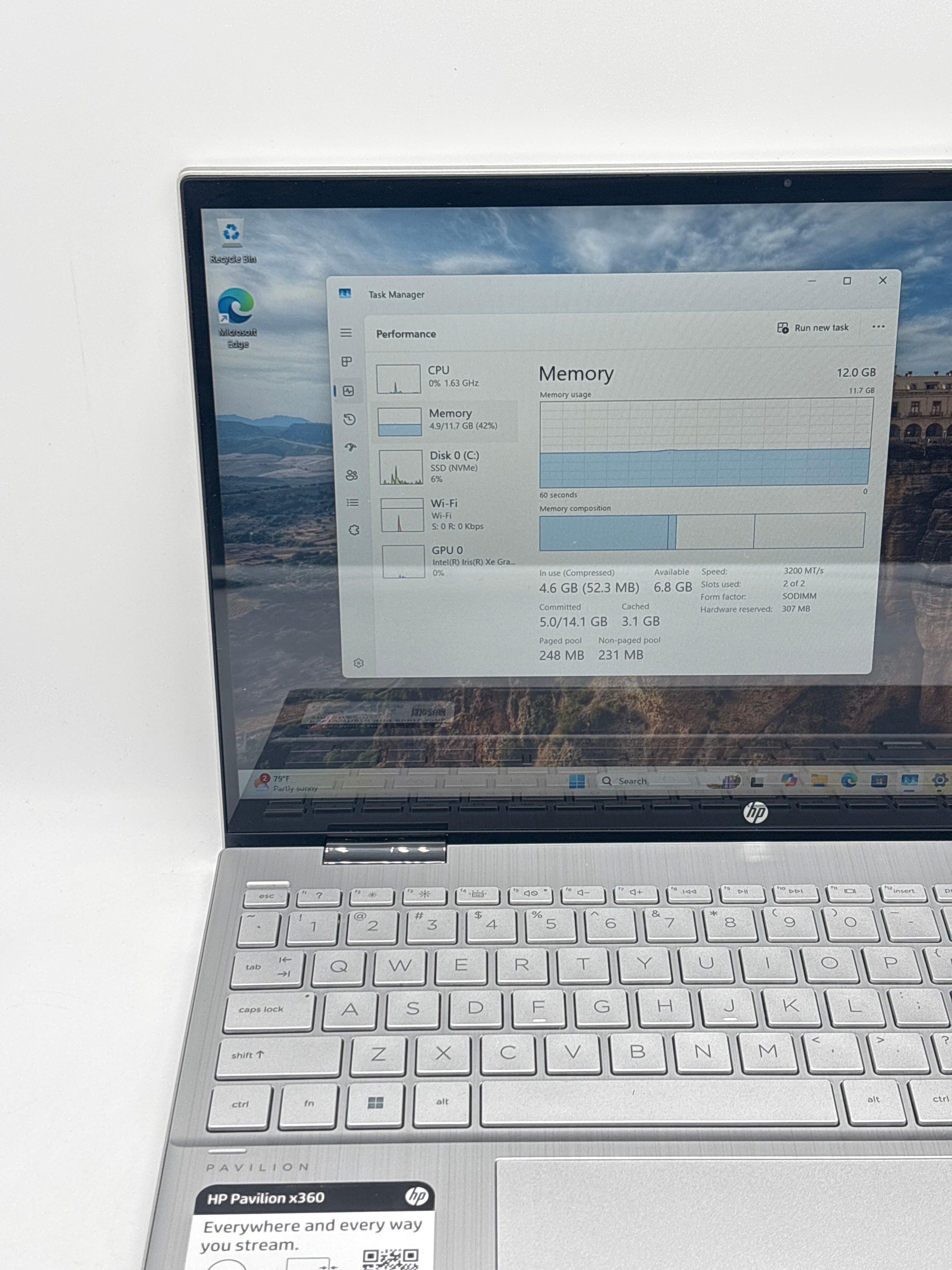 HP Pavilion x360 15-er1051cl i5-1235U 12GB RAM 512GB SSD