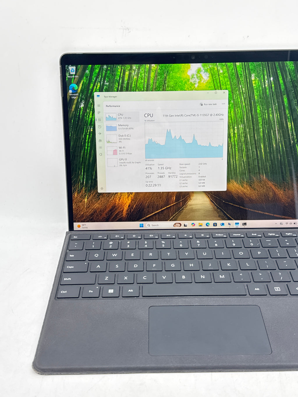 Microsoft Surface Pro 8 1983 Core i5 1135G7 8GB RAM 256GB SSD 13in Black - Used