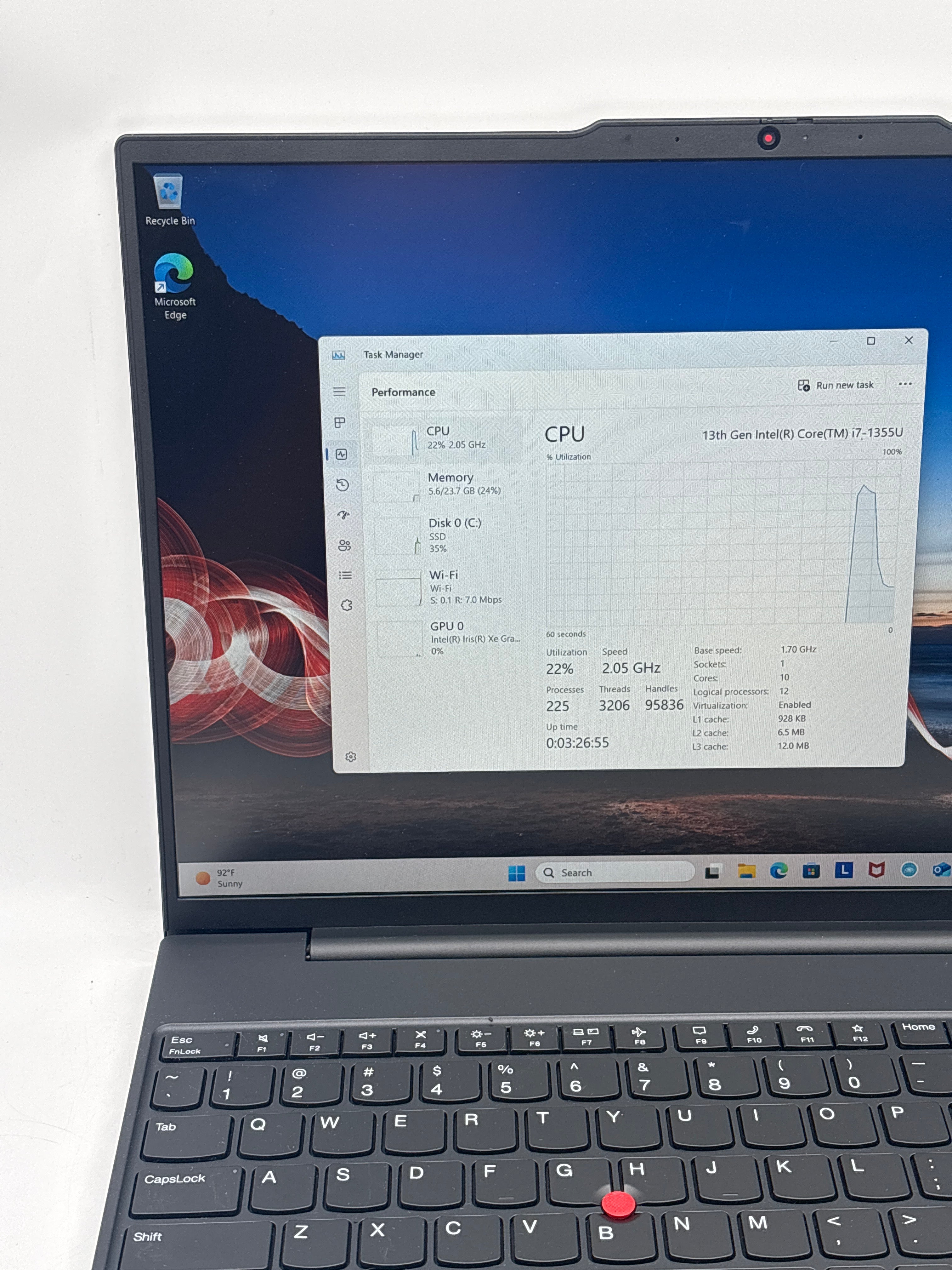 Lenovo ThinkPad E16 Gen 1 16" i7-1355U 24GB RAM 1TB SSD - Used