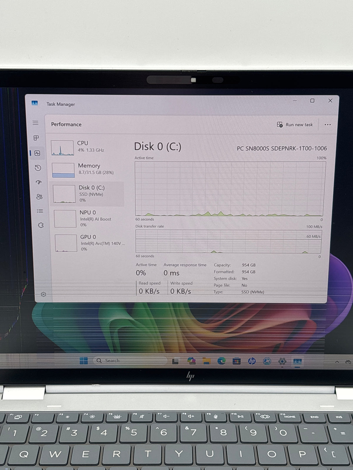 HP Elitebook X Flip G1i 14" Ultra 7 268V 32GB RAM 1TB SSD Silver - Bad Display
