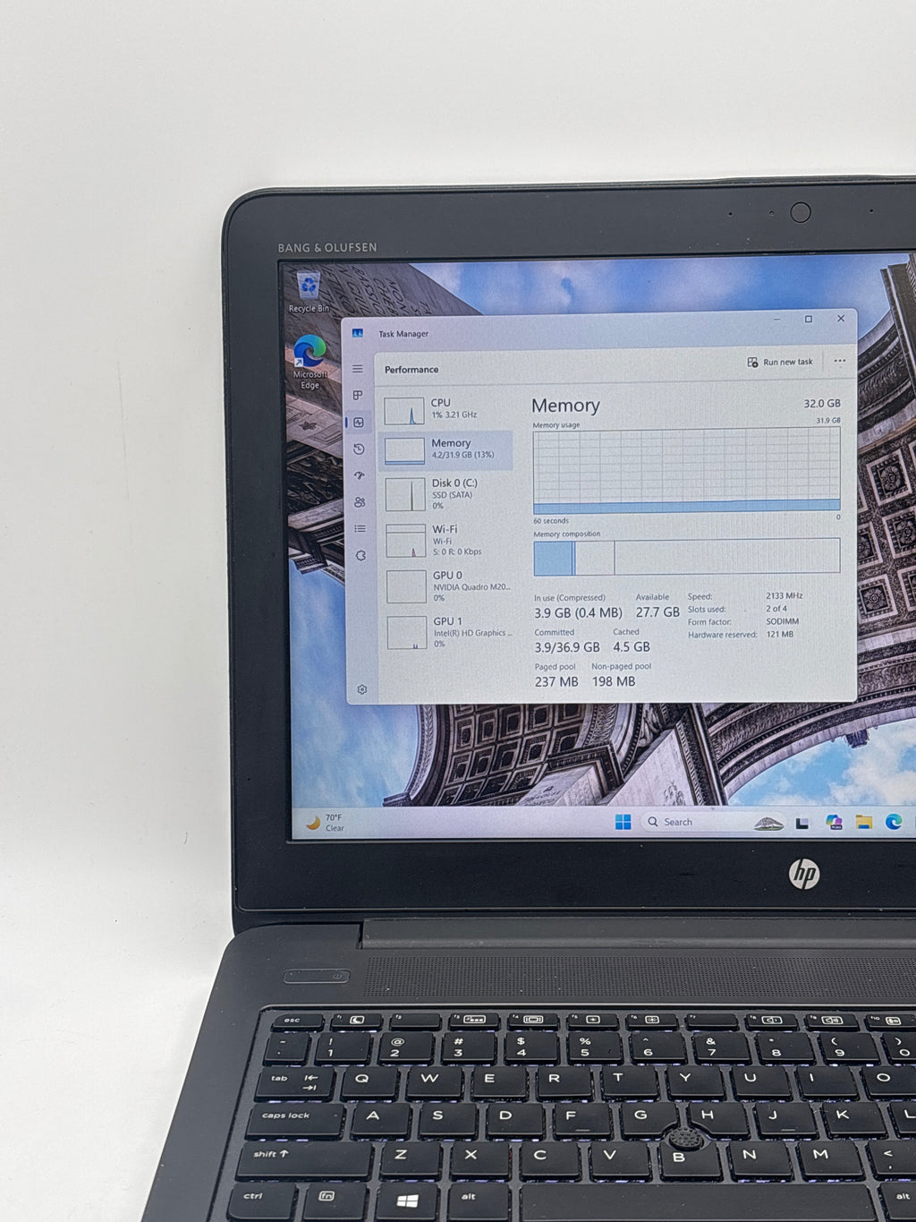 HP Zbook 15 G3 i7-6820HQ 32GB RAM 512GB SSD