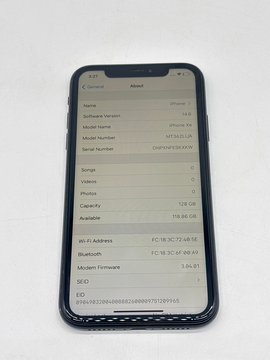 Apple iPhone XR 6.1 in Hexa Core 128GB Black Verizon - For parts