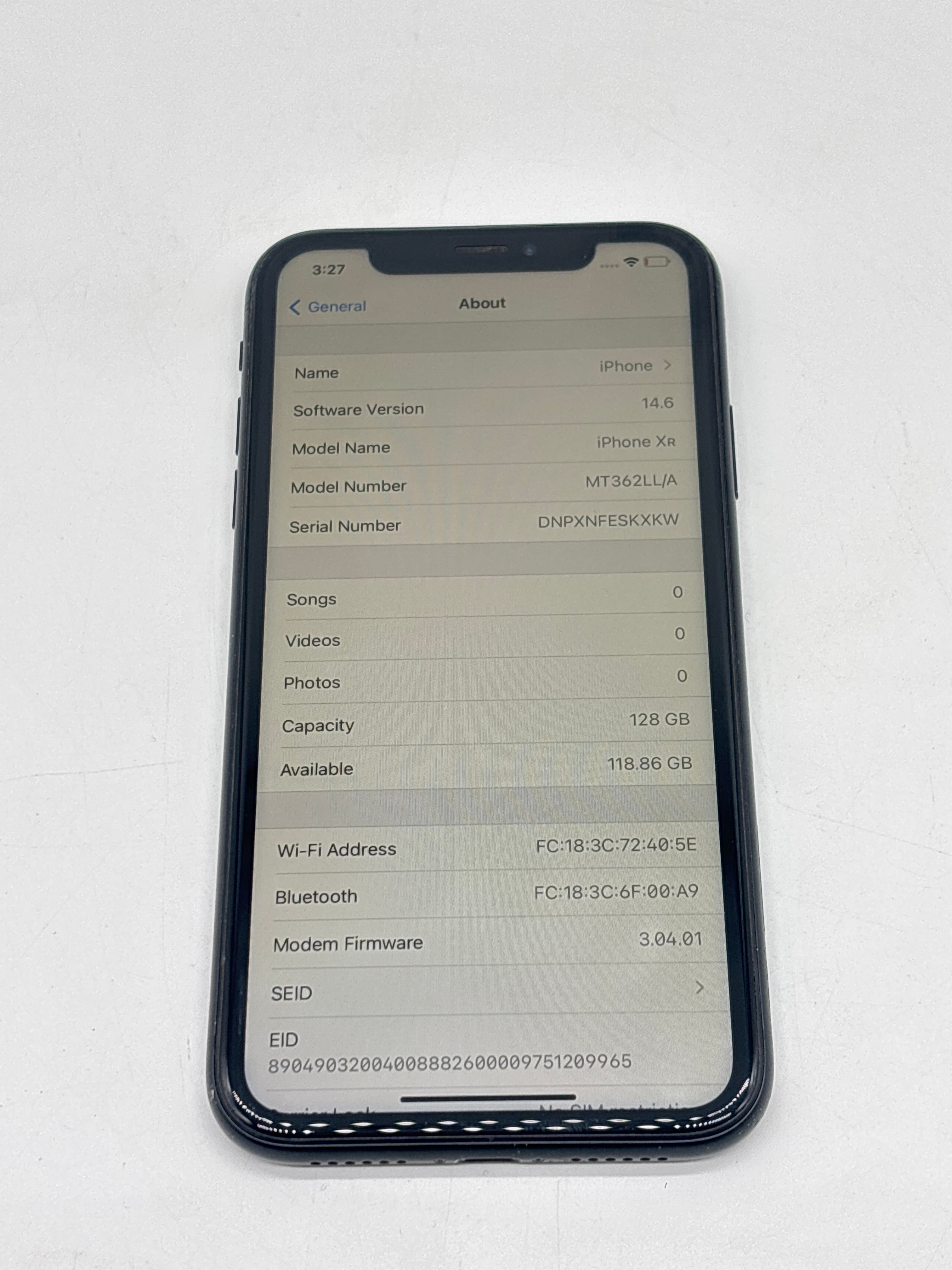 Apple iPhone XR 6.1 in Hexa Core 128GB Black Verizon - For parts