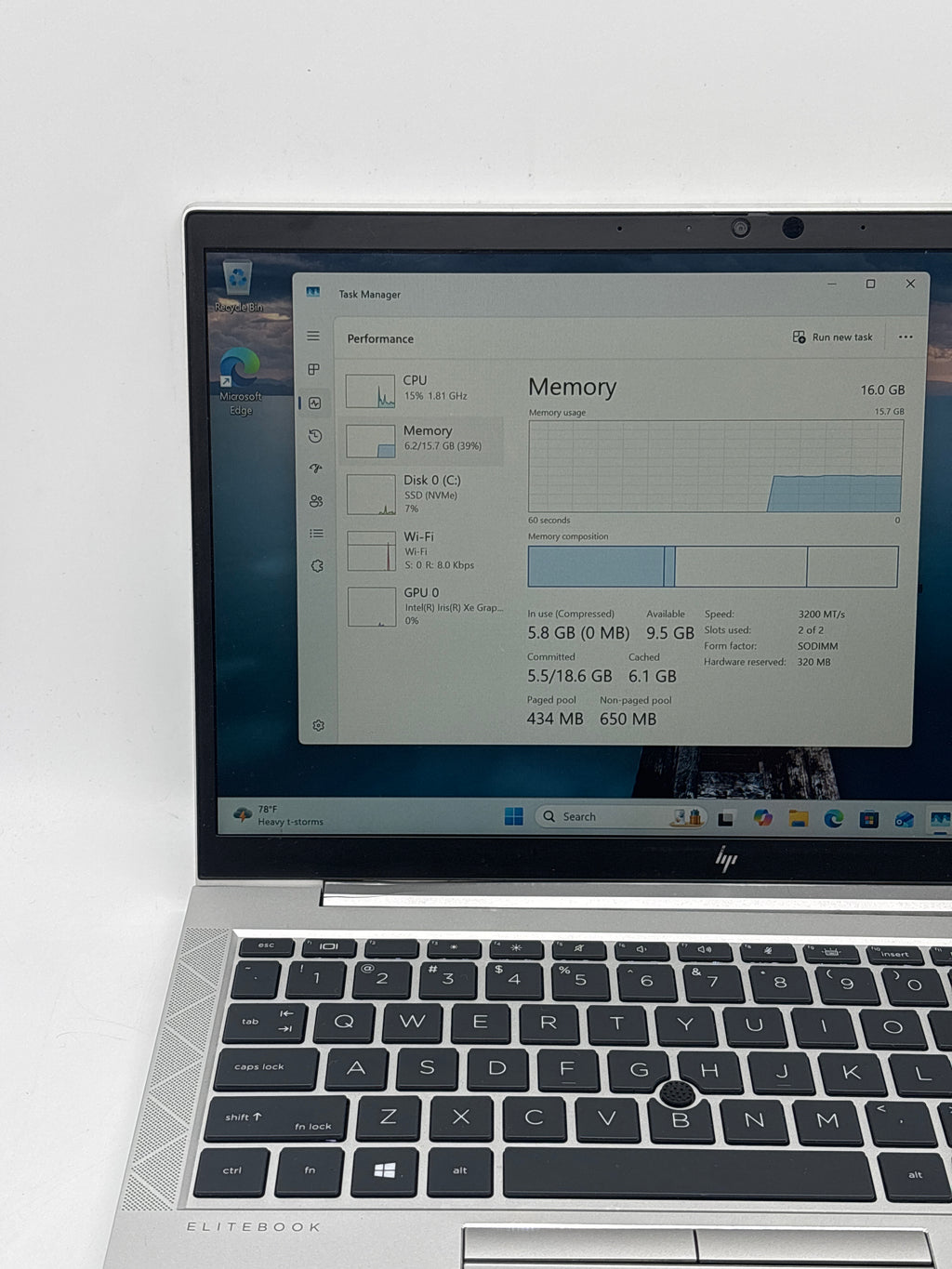 HP EliteBook 840 G8 i5-1135G7 16GB RAM 512GB SSD - For Parts (Read DESC)