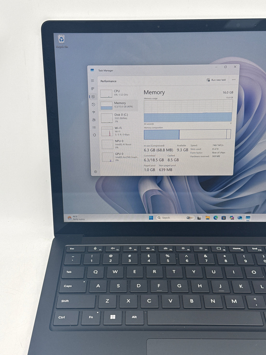 Microsoft Surface Laptop 6 Business Ultra 7 165H 16GB RAM 256GB SSD