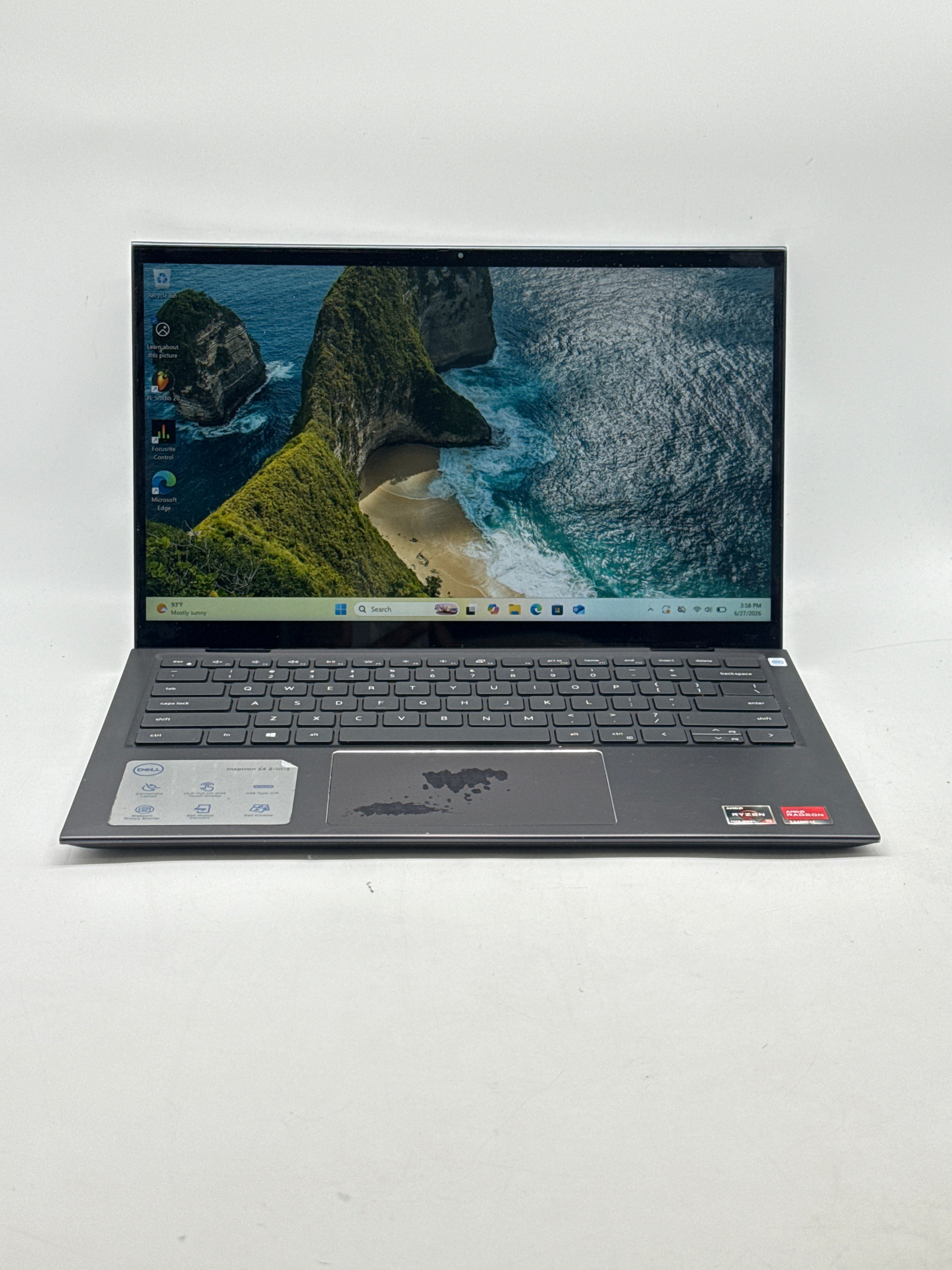 Dell Inspiron 7415 2-in-1 Ryzen 5 5500U 8GB RAM 256GB SSD - Used