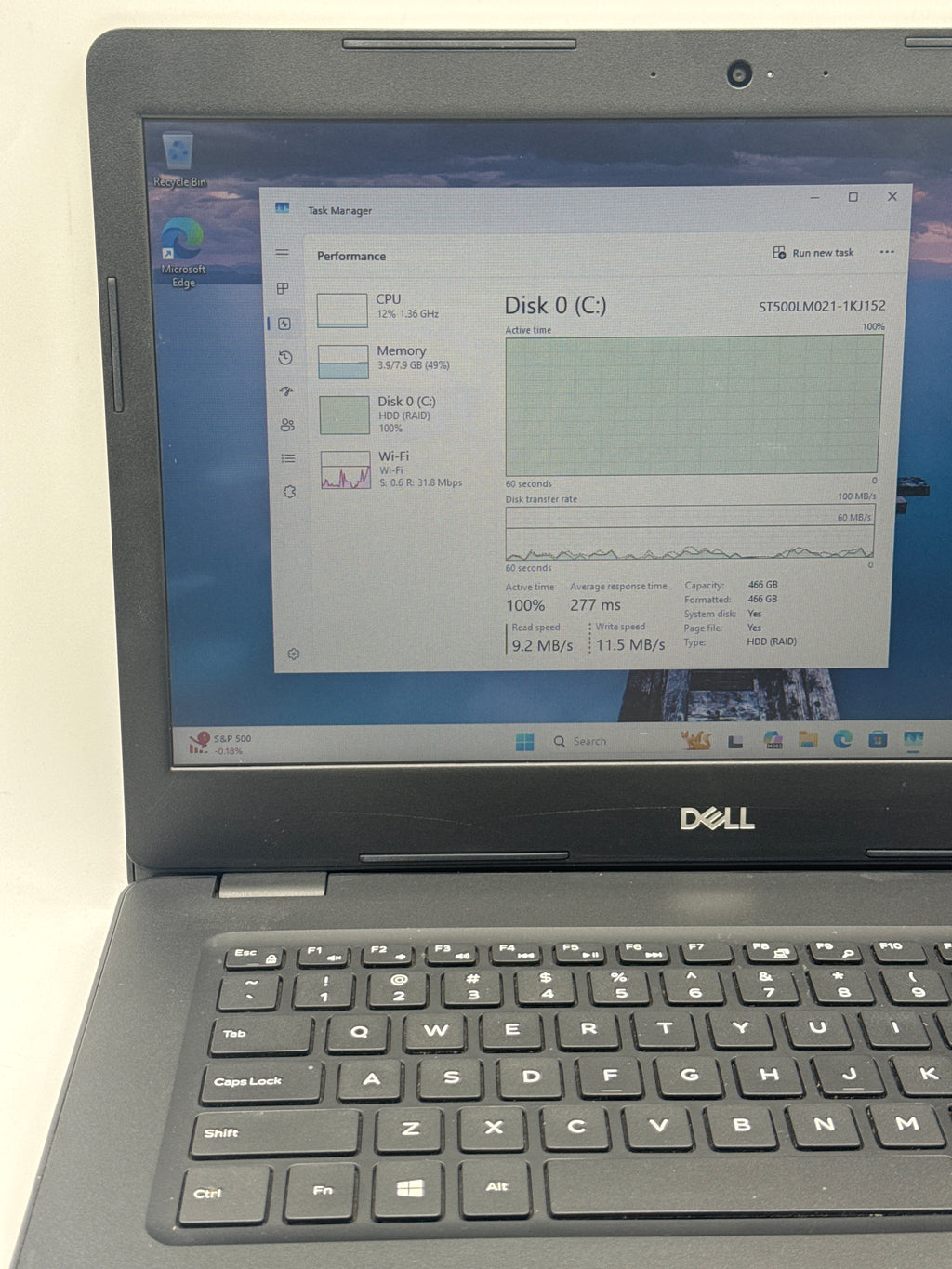 Dell Latitude 3490 i5-8250U 8GB RAM 512GB HDD - For Parts (Bad HDD)