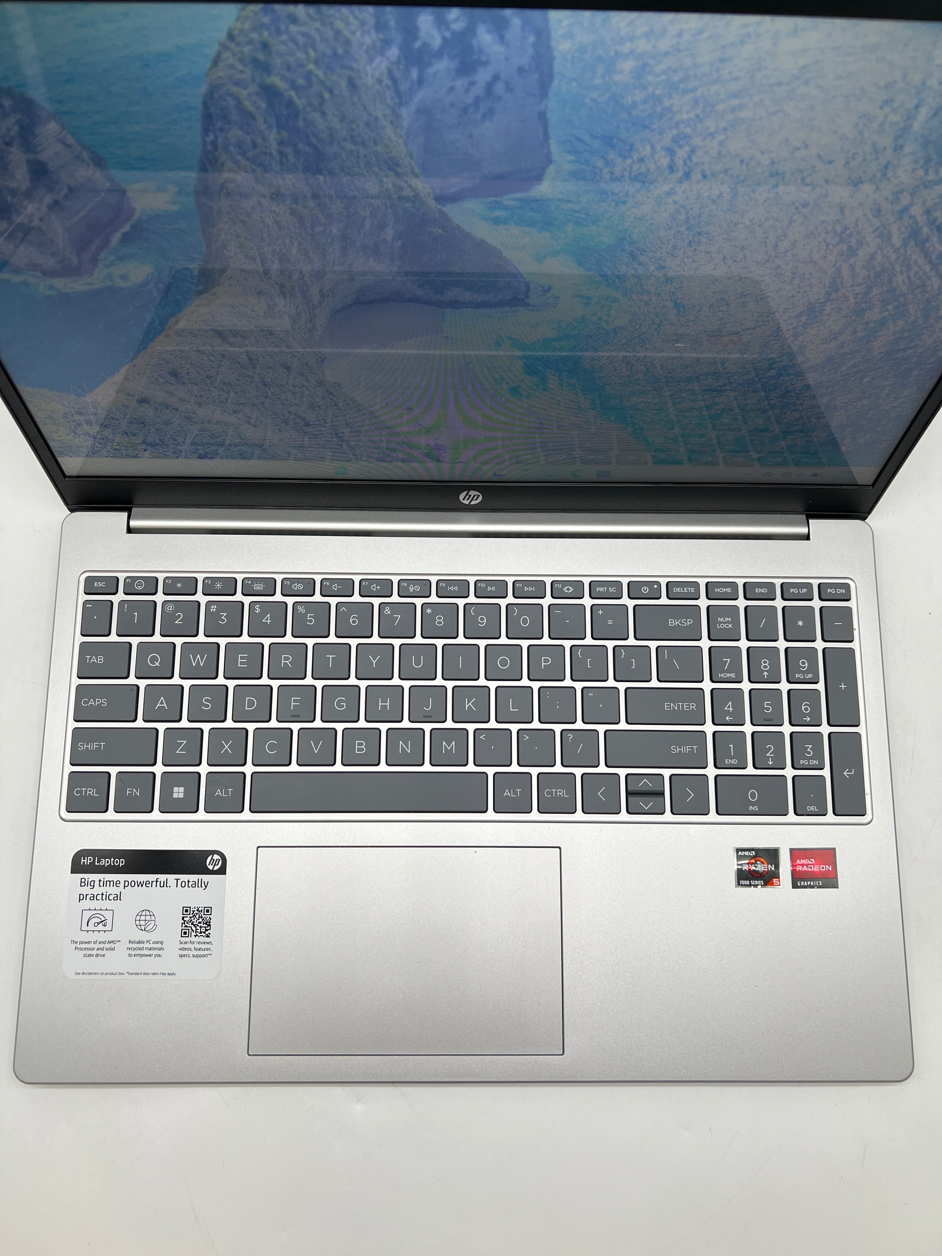 HP 15-fc0305nr 15.6" AMD Ryzen 5 7520U 8GB RAM 512GB SSD Silver - Used