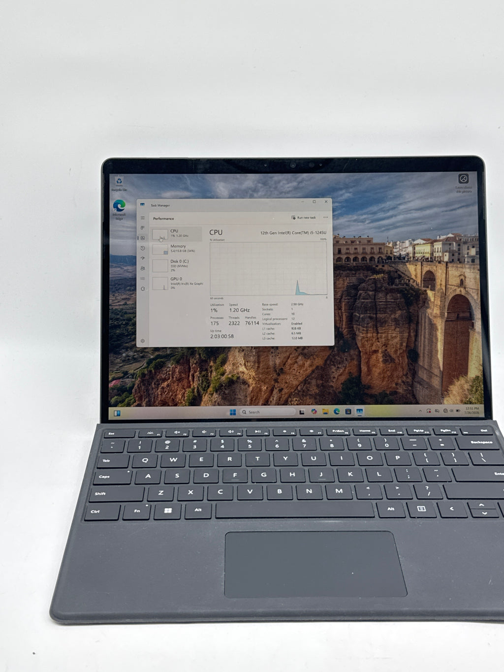 Microsoft Surface Pro 9 2038 13" Core i5-1245U 16GB RAM 256GB SSD - Used