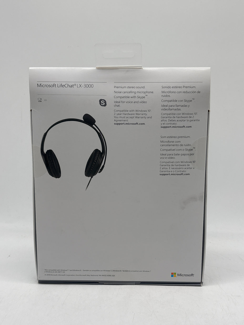 Microsoft LifeChat LX-3000 Over-Ear USB Headset W/ Microphone - New In Box