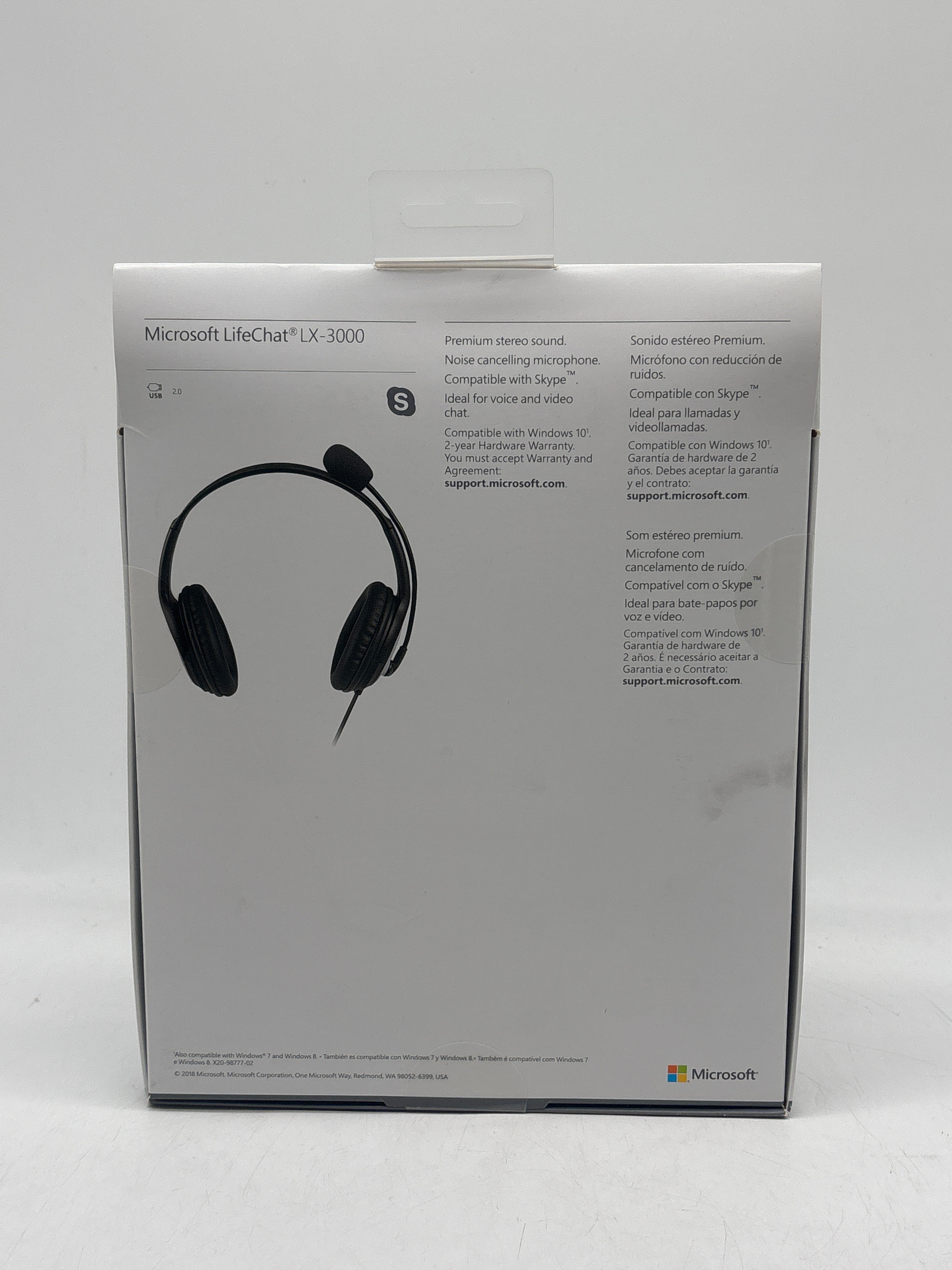 Microsoft LifeChat LX-3000 Over-Ear USB Headset W/ Microphone - New In Box