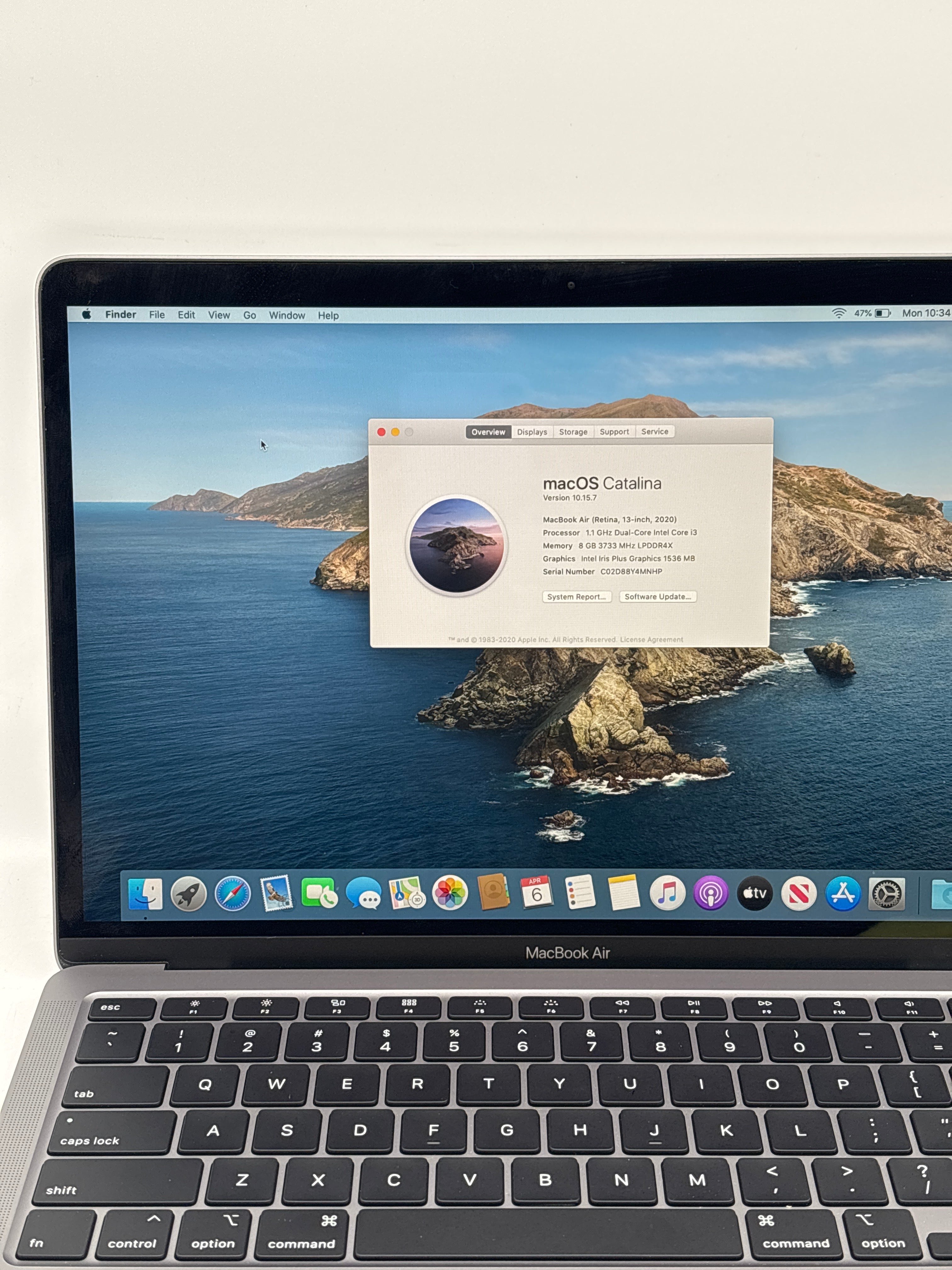2020 Apple MacBook Air 13" Intel Core i3 8GB RAM 256GB SSD - Used