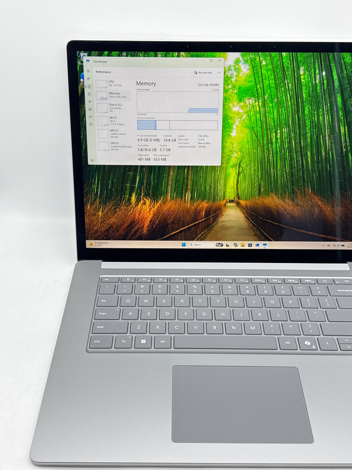 Microsoft Surface Laptop 6 15" Ultra 7 165H 32GB RAM 512GB SSD - Used
