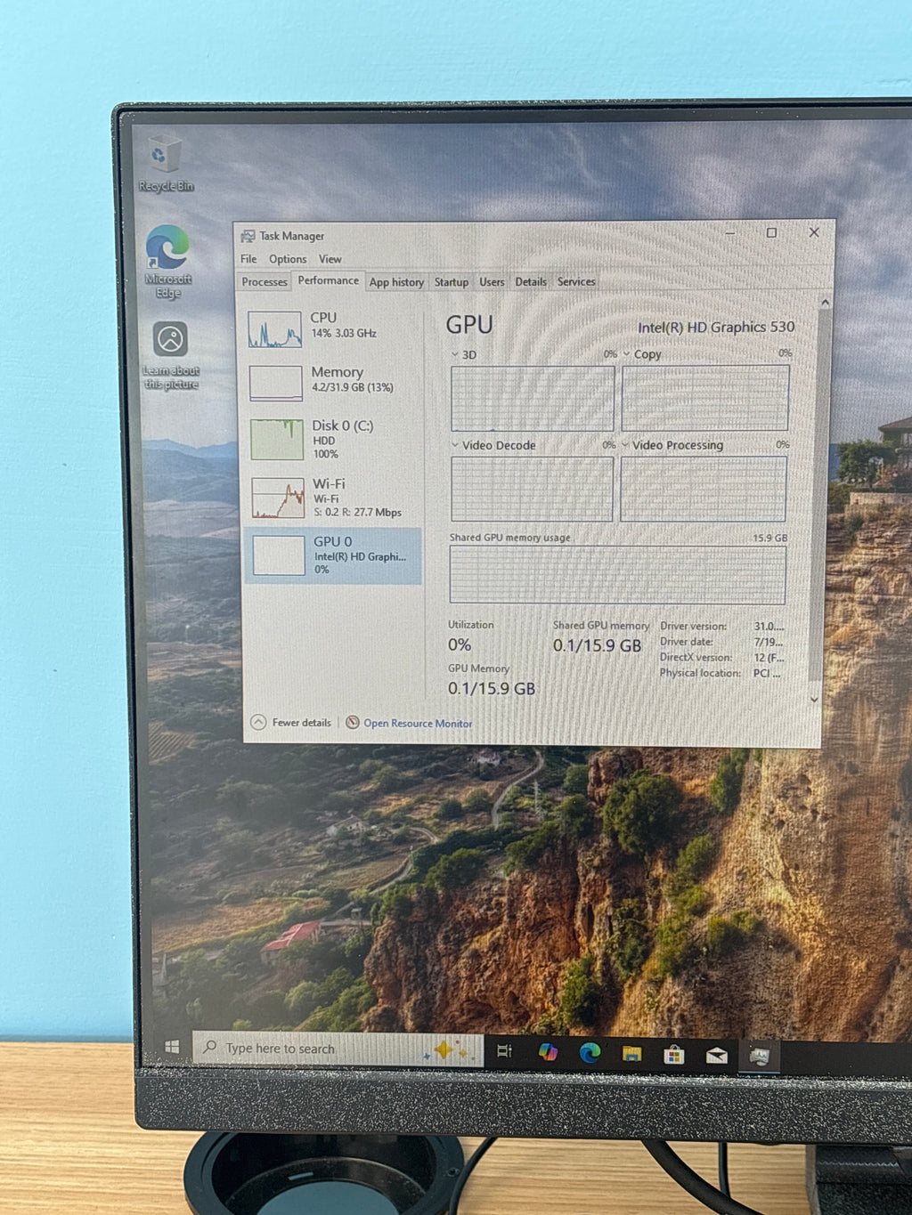 Lenovo Thinkcentre M900 i3-6100 32GB RAM 1TB HDD - For Parts (Bad HDD)