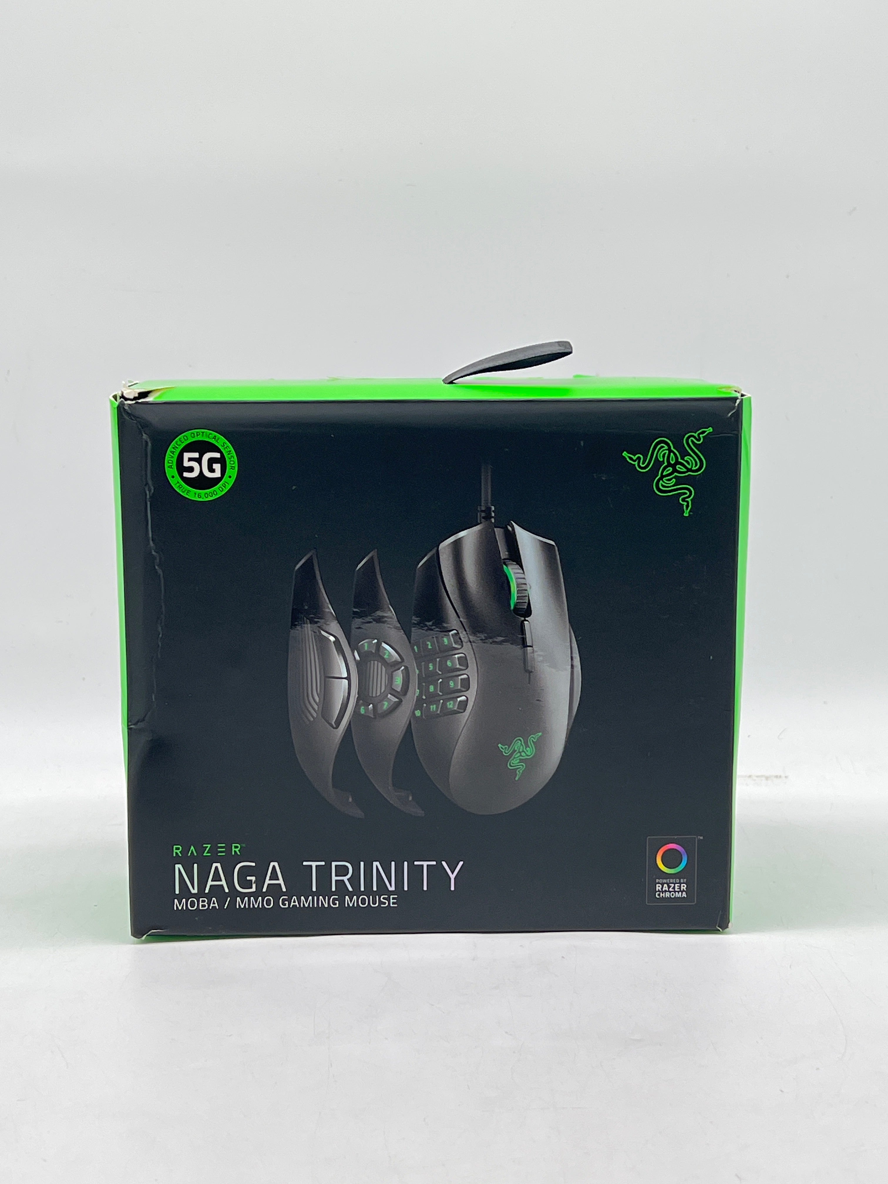 Razer Naga Trinity Wired Gaming Mouse 16000 DPI Black - New