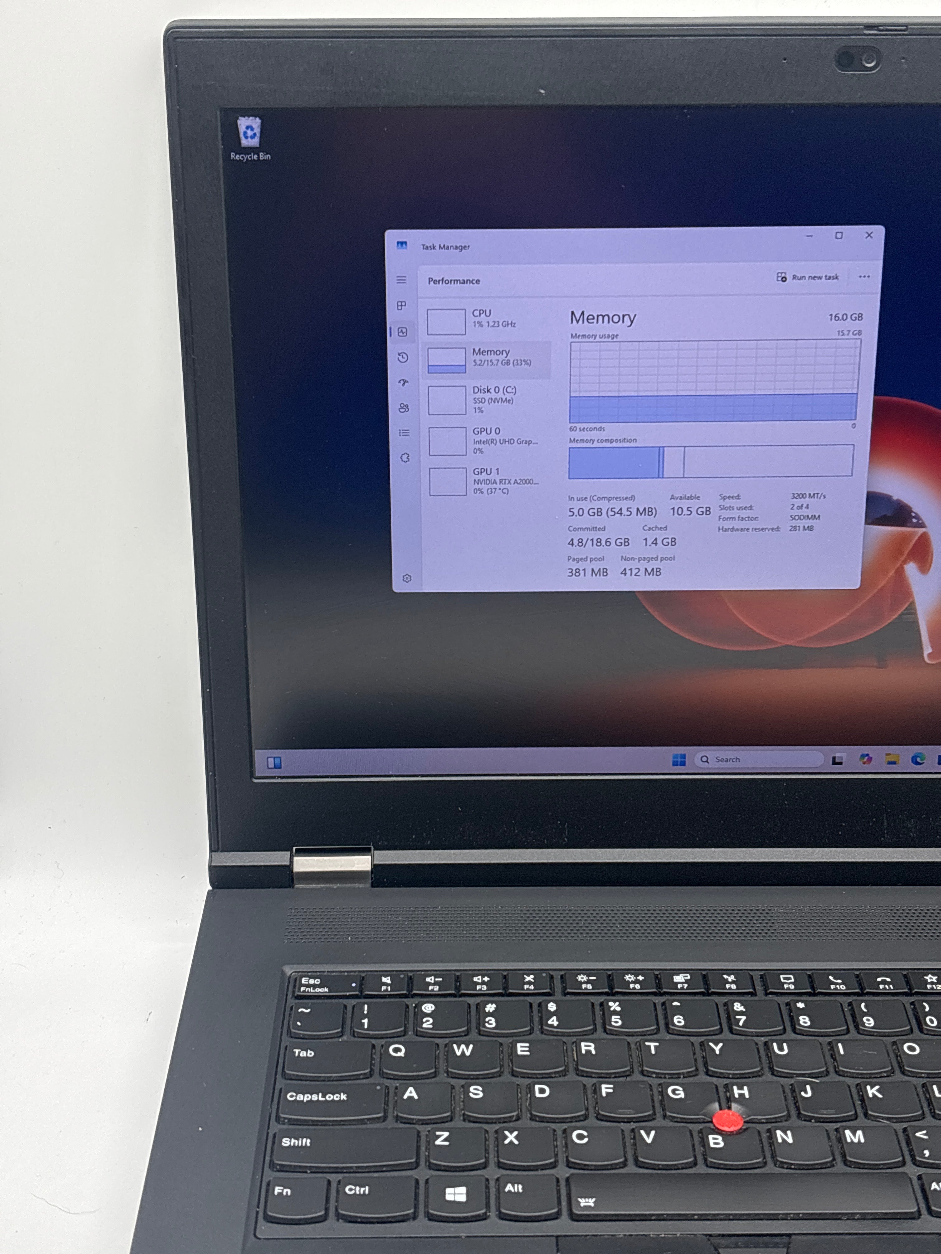 Lenovo ThinkPad P17 Gen 2 i7-11800H 16GB RAM 512GB SSD RTX A2000