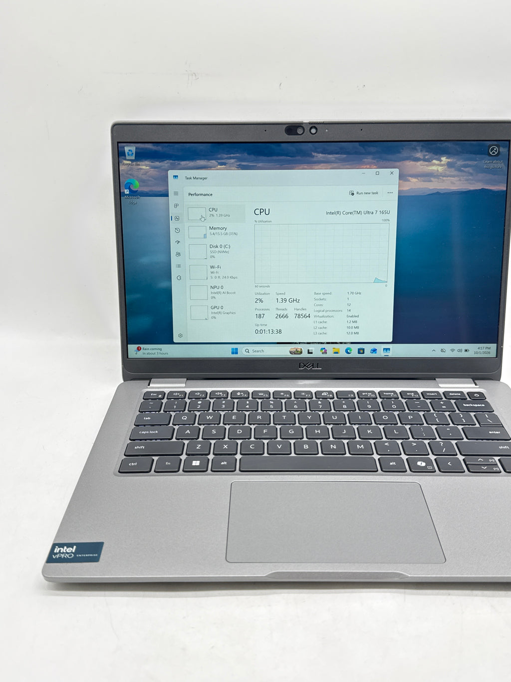Dell Latitude 5350 Ultra 7 165U 16GB RAM 256GB SSD 13in Remotely - For Parts
