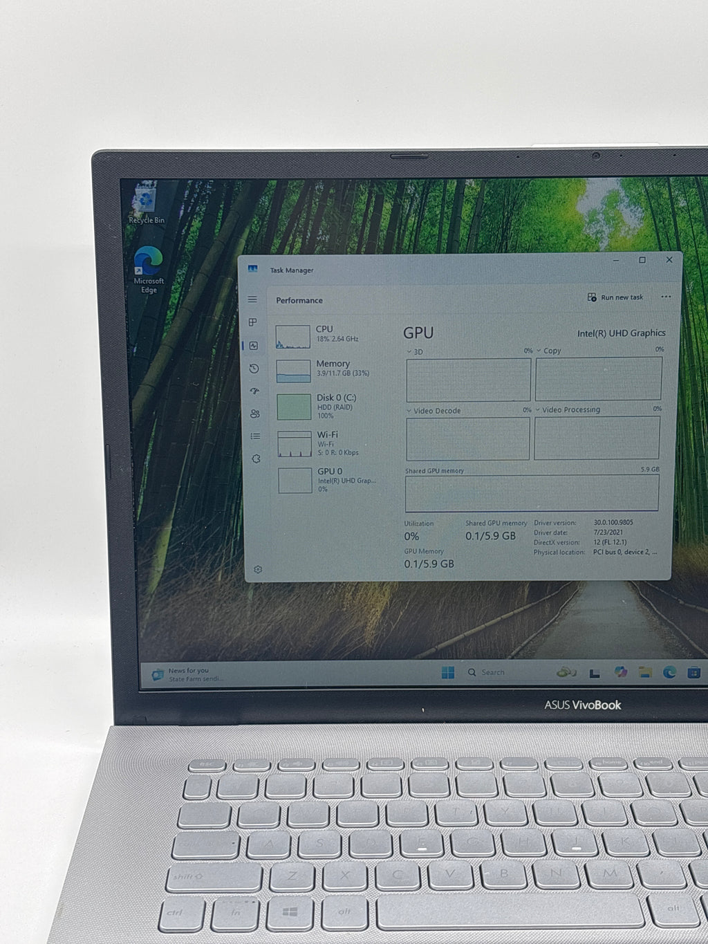 Asus Vivobook X712J i5-1035G1 12GB RAM 1TB HDD