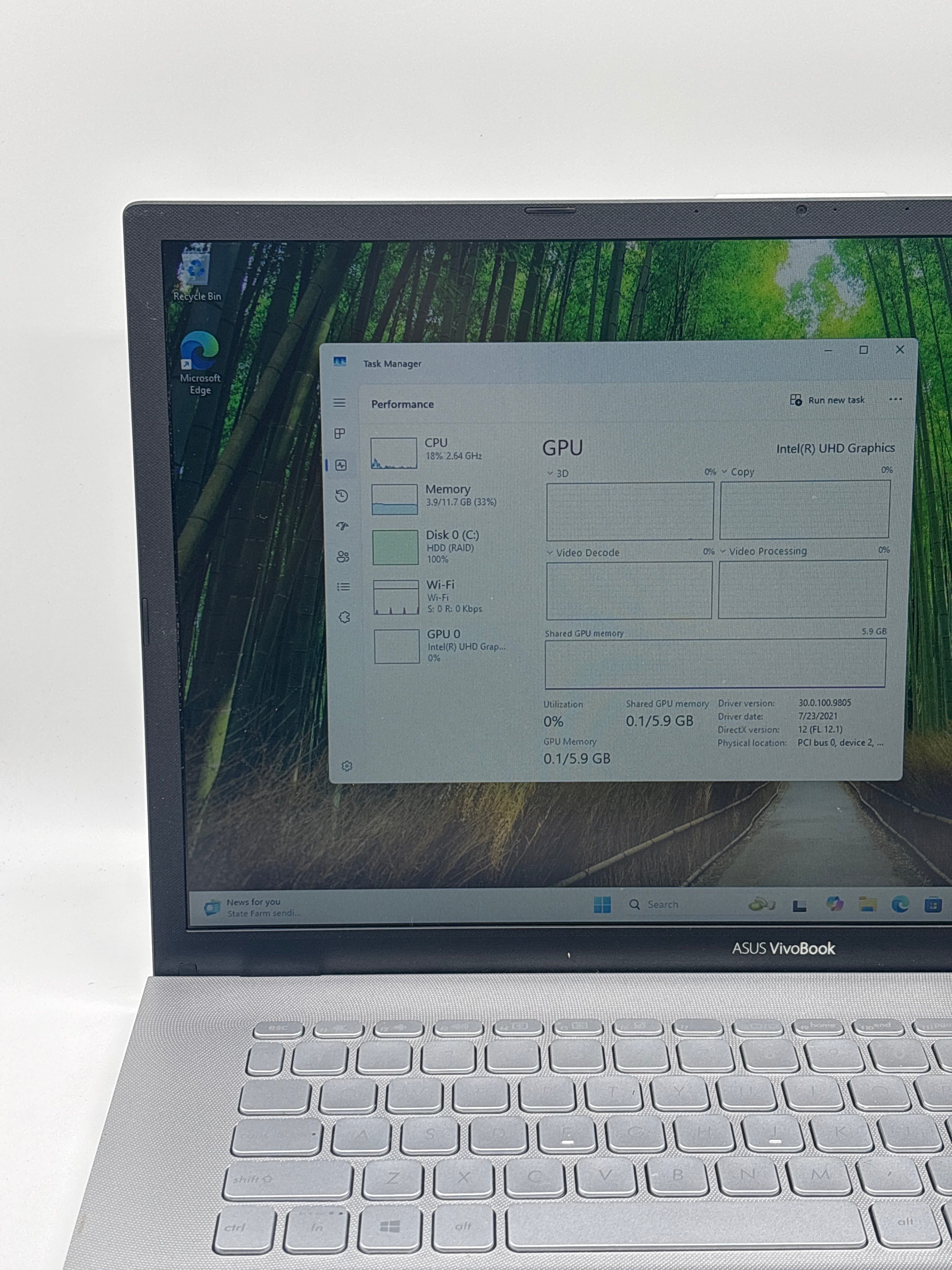Asus Vivobook X712J i5-1035G1 12GB RAM 1TB HDD