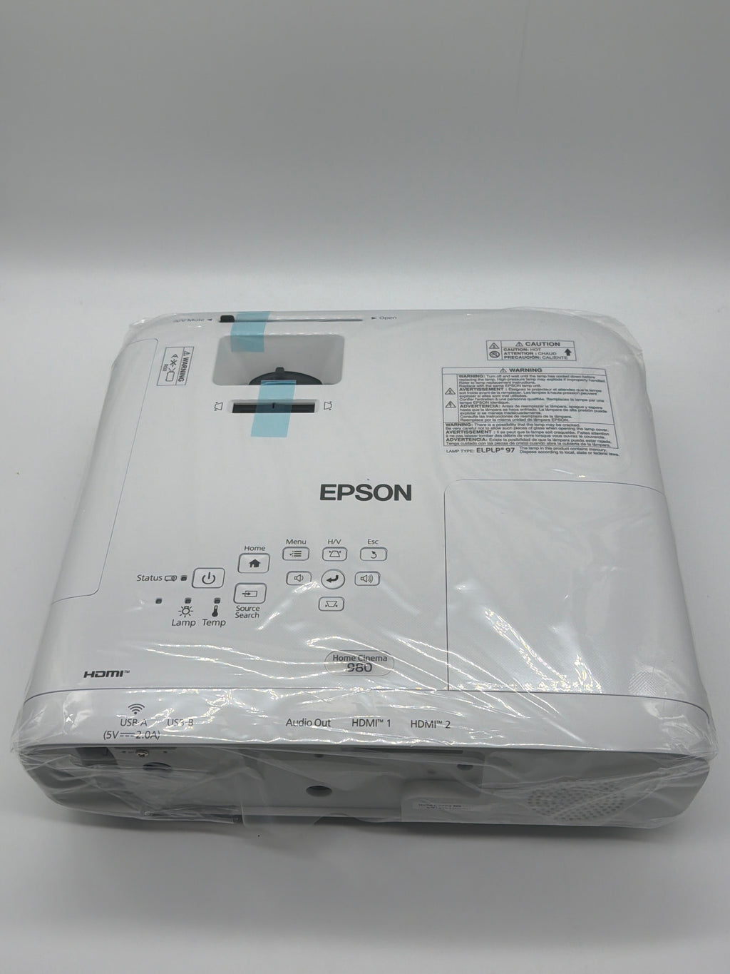 Epson Home Cinema 980 Projector 1080p 3400lm LCD Model HB63A New