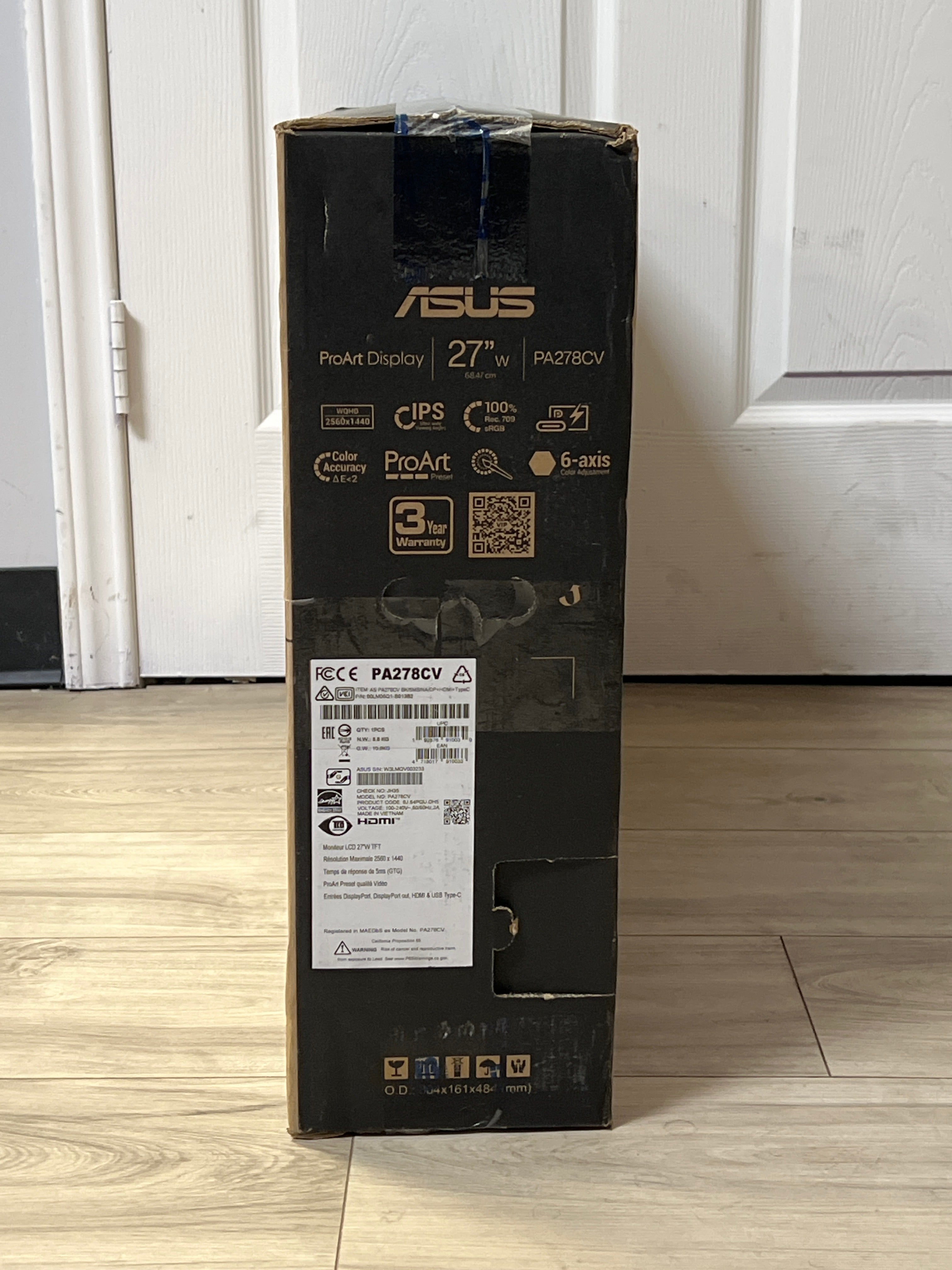 ASUS ProArt Display PA278CV 27-Inch Monitor New