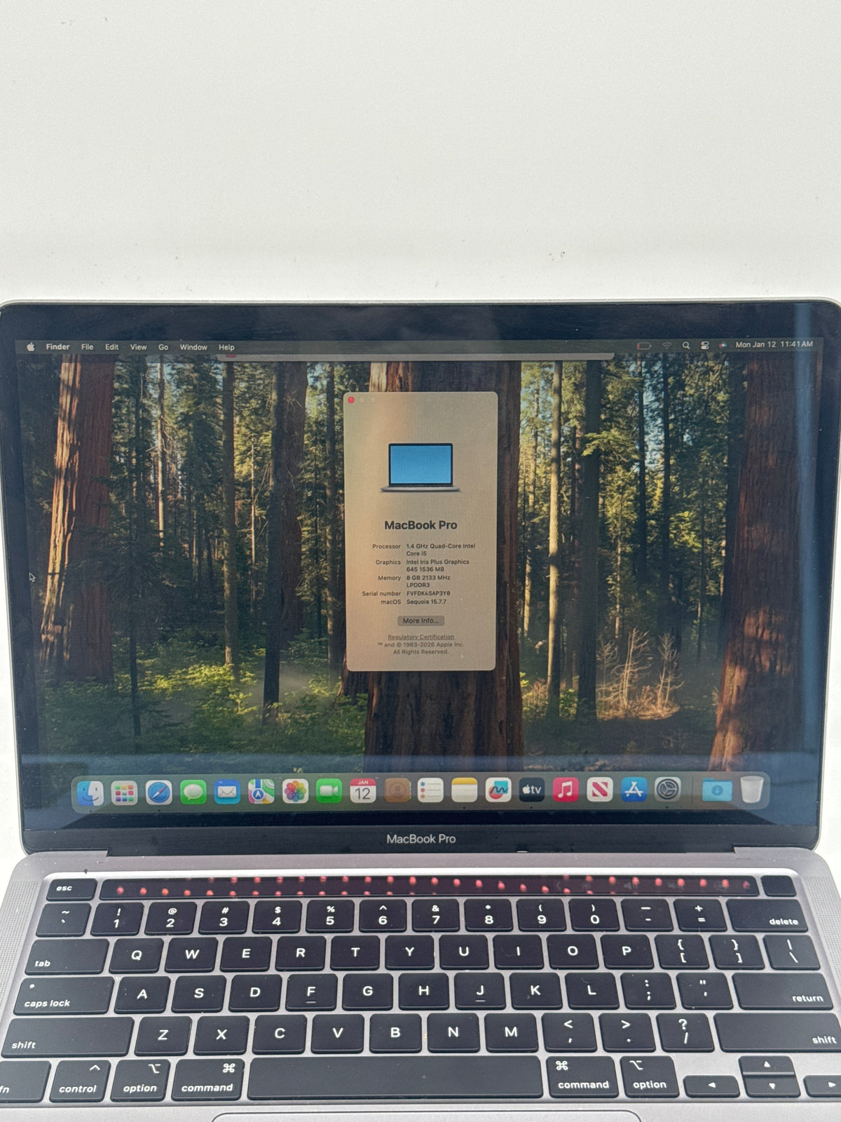 Apple MacBook Pro 13" A2289 Core i5 8GB RAM 128GB SSD - READ