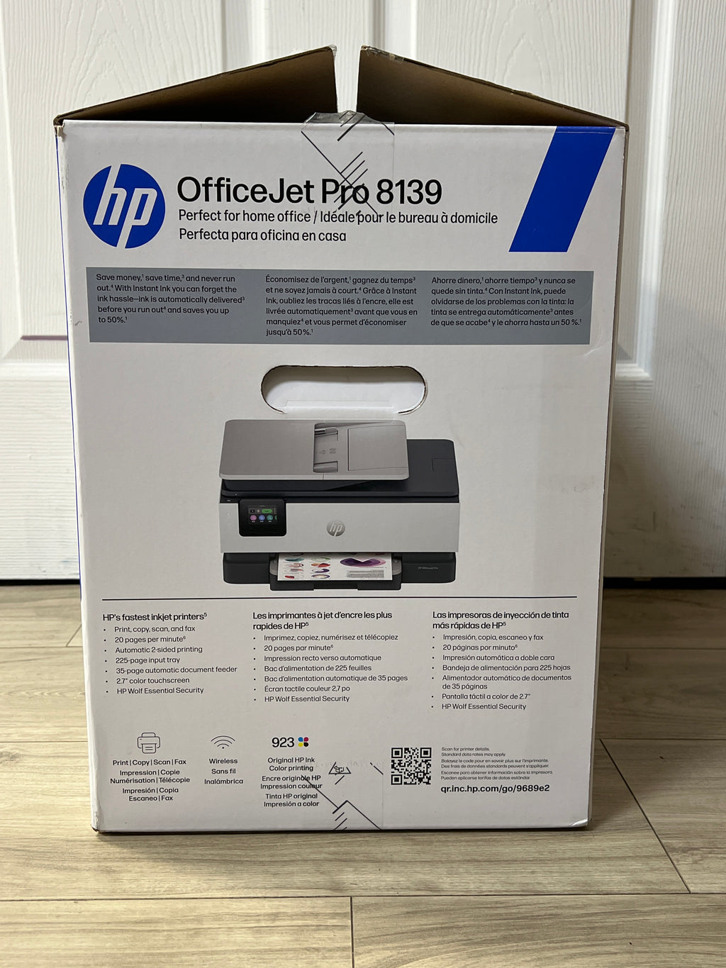 HP OfficeJet Pro 8139 Wireless All-in-One Inkjet Color Printer White - New
