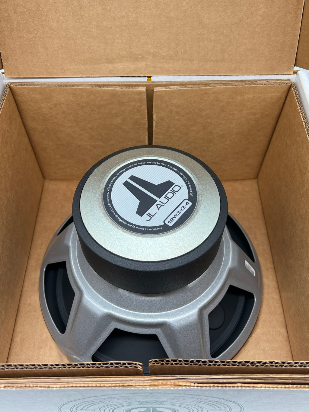 JL Audio 12W3V3-4 12 Inch Subwoofer 2 Ohm 1000 Watts - For Parts