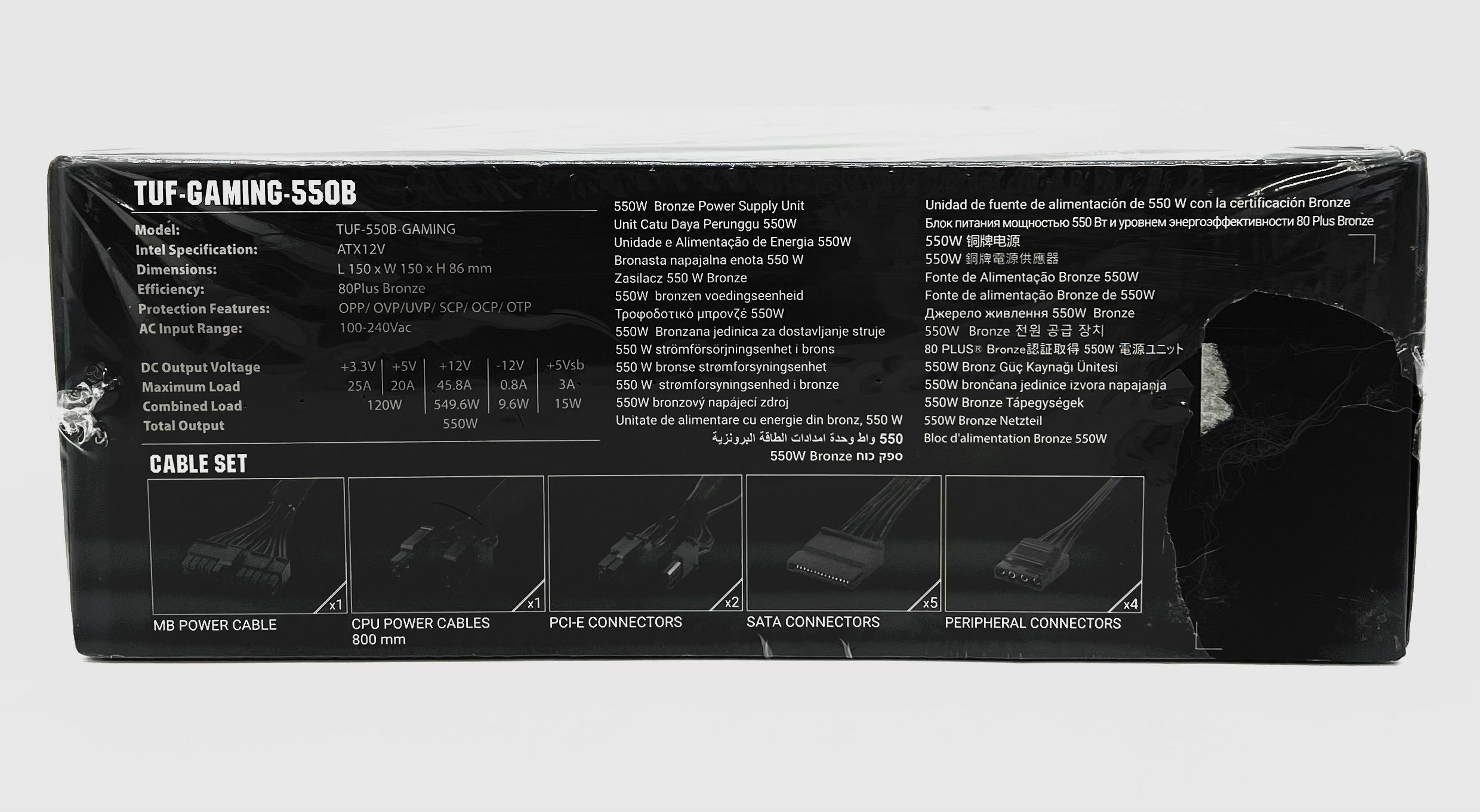 Asus TUF GAMING PSU 550W Bronze Power Supply - New In Box