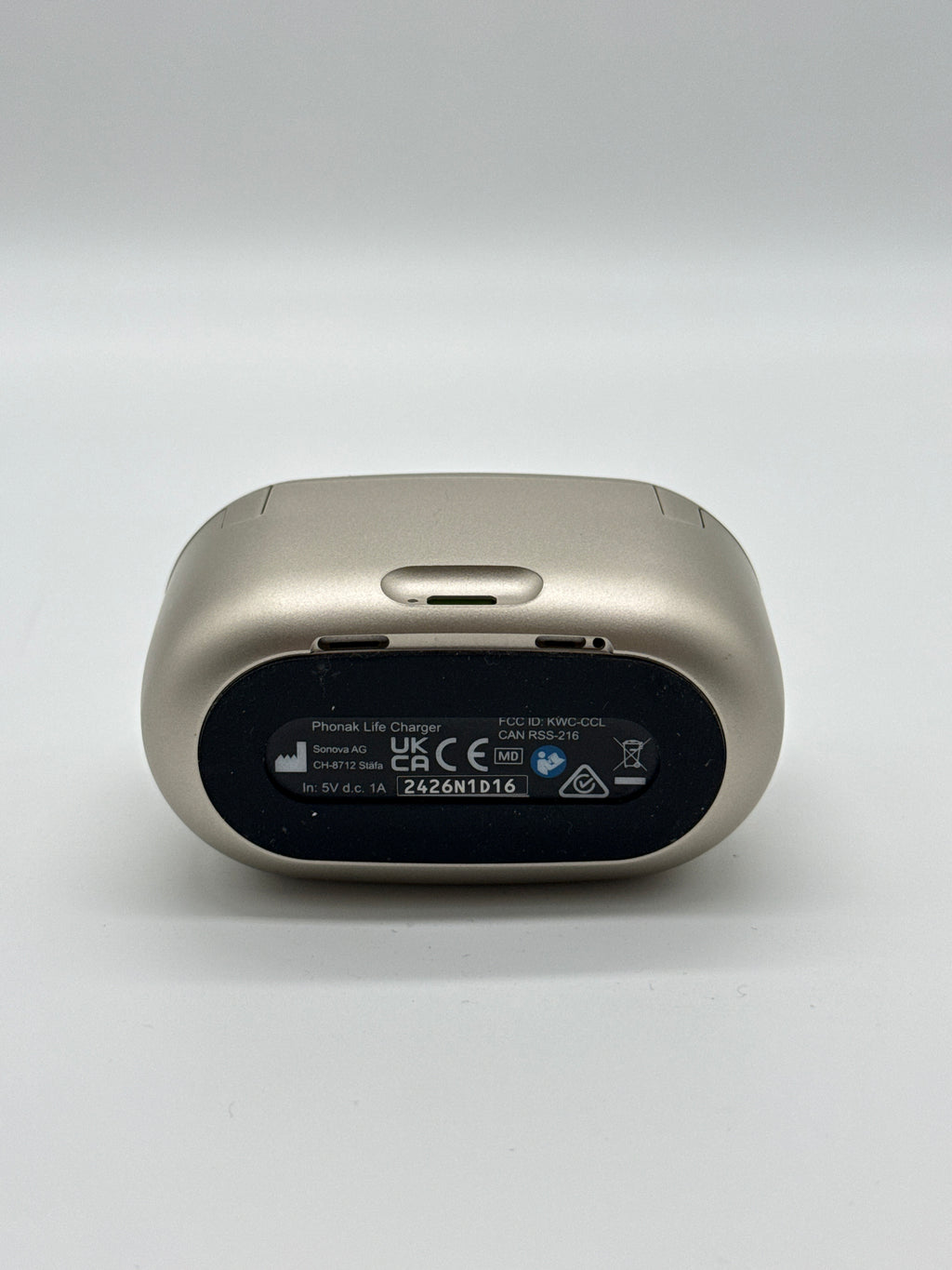 Phonak Audeo P90-RL Hearing Aid RIC Bluetooth Rechargeable Silver Used