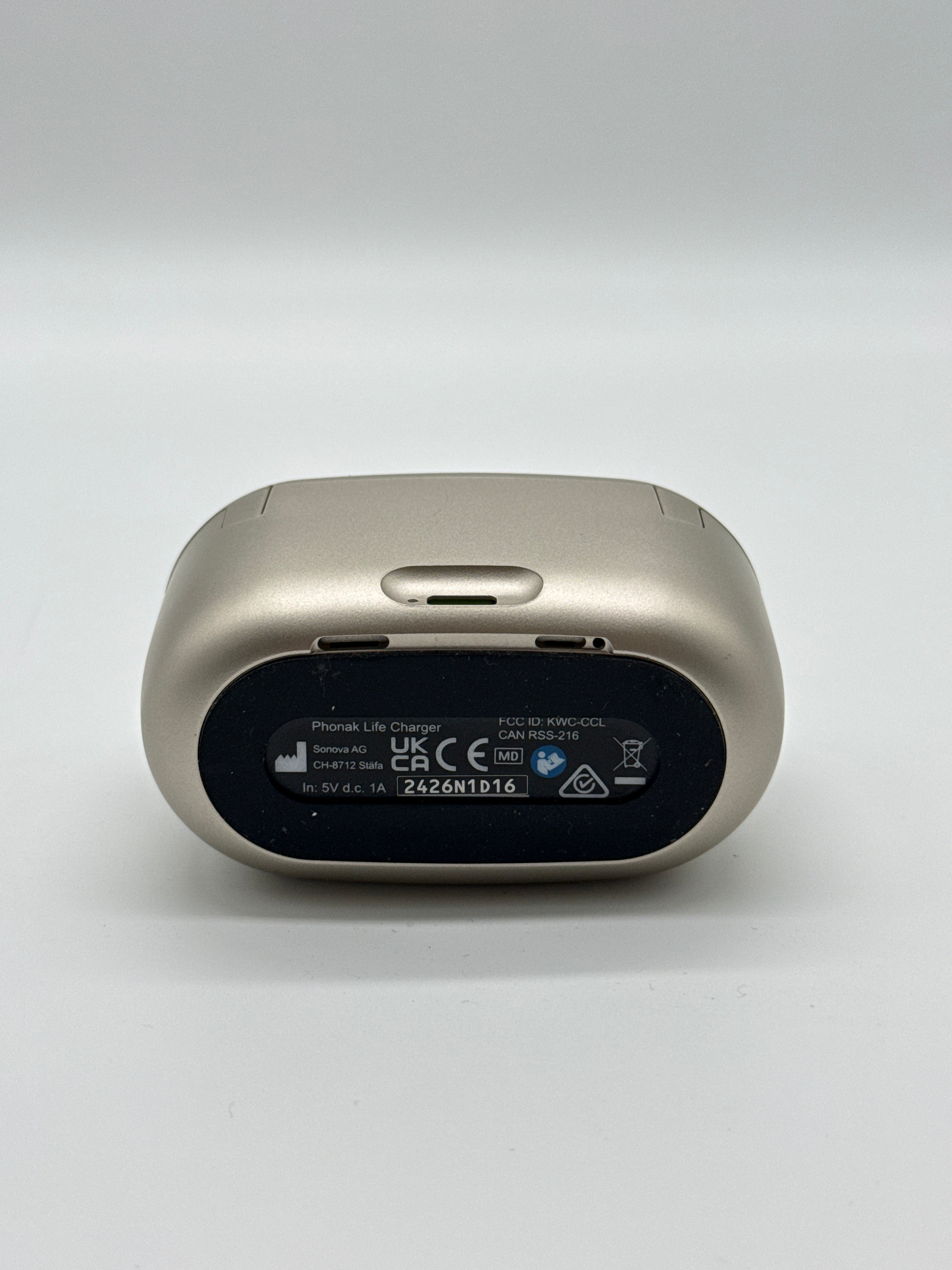 Phonak Audeo P90-RL Hearing Aid RIC Bluetooth Rechargeable Silver Used