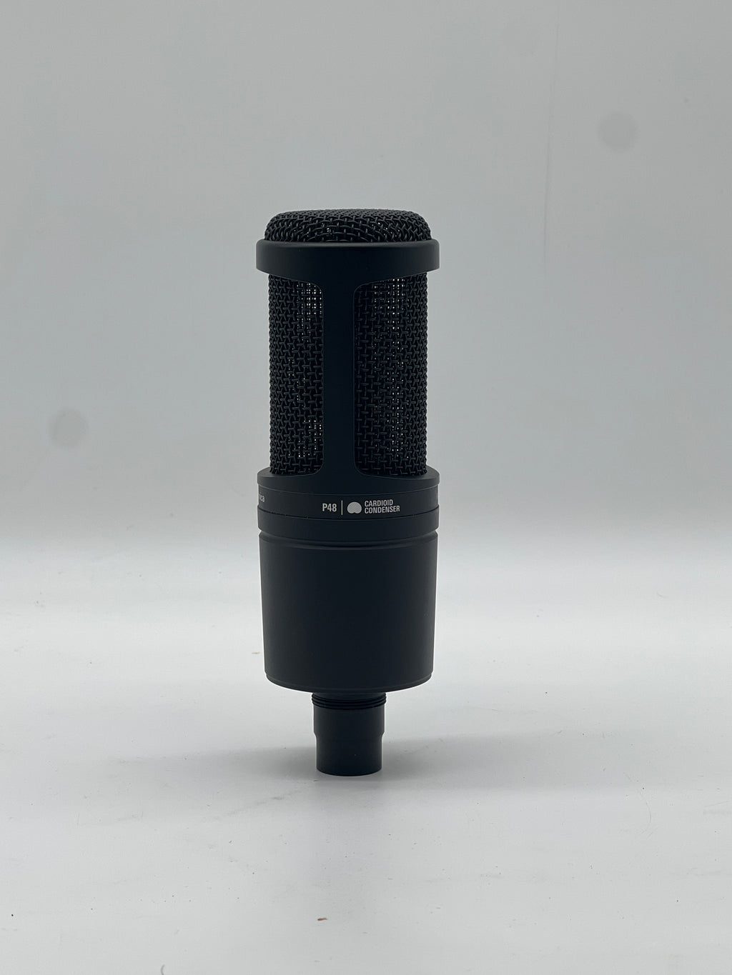 Audio-Technica AT2020 Condenser Microphone Black Cardioid Used
