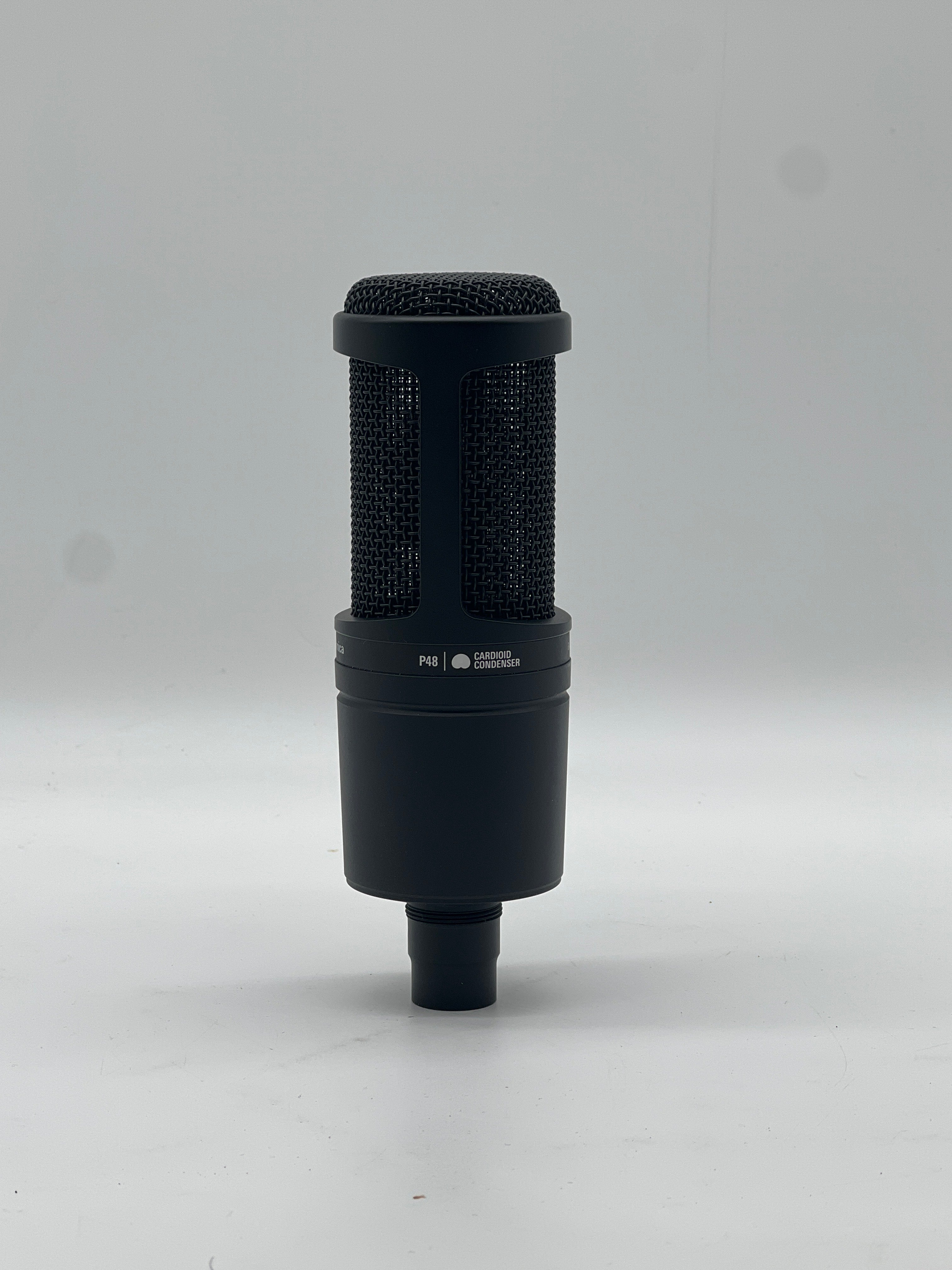 Audio-Technica AT2020 Condenser Microphone Black Cardioid Used