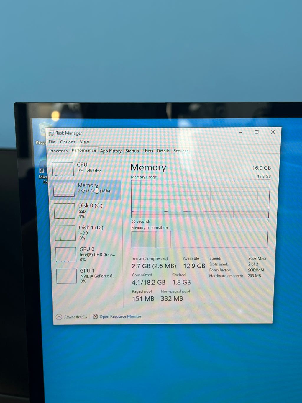 HP Envy 27-b214 27in Touch i7-8700T 16GB RAM 2TB SSD+2TB HDD GTX 1050 - Used