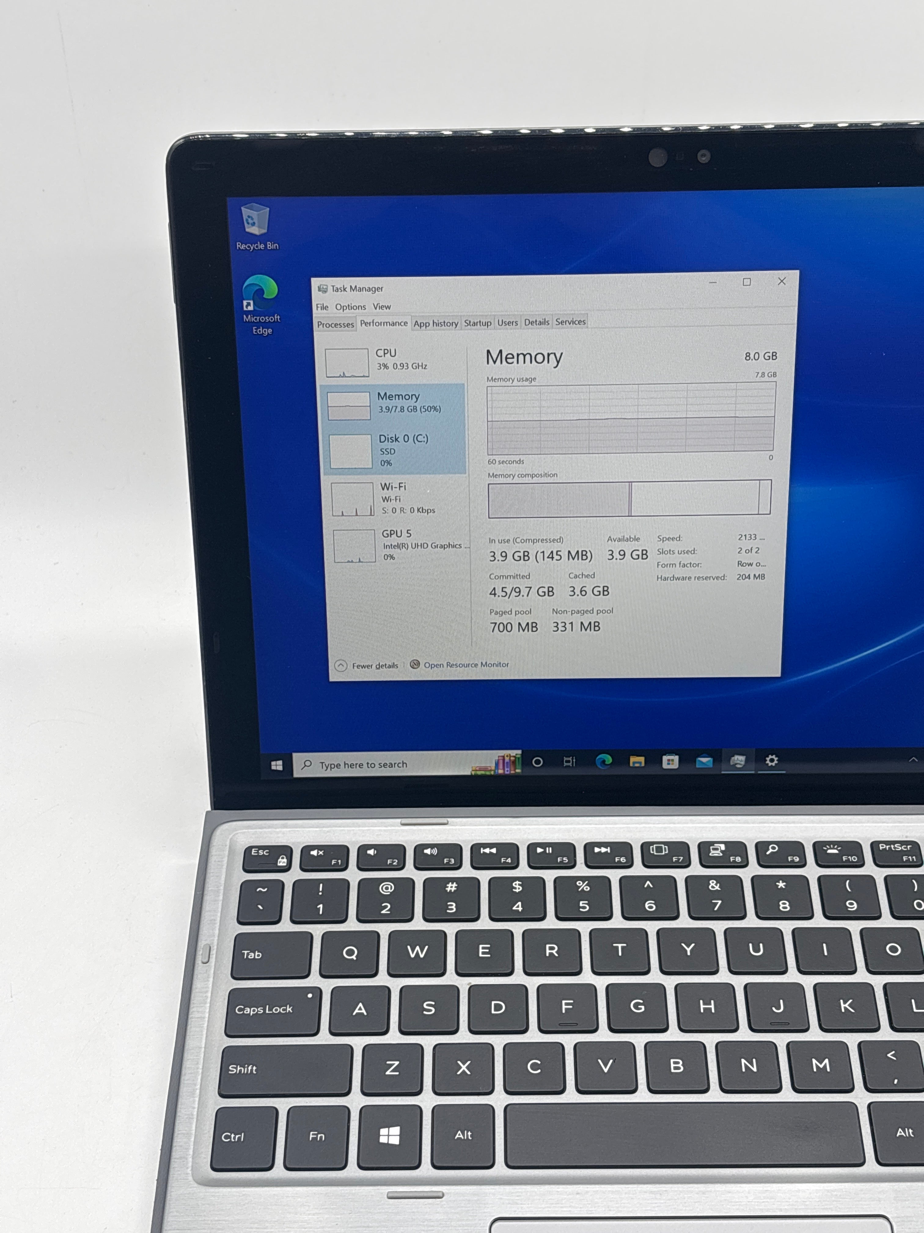 Dell Latitude 7200 2-in-1 i5-8365U 8GB RAM 256GB SSD