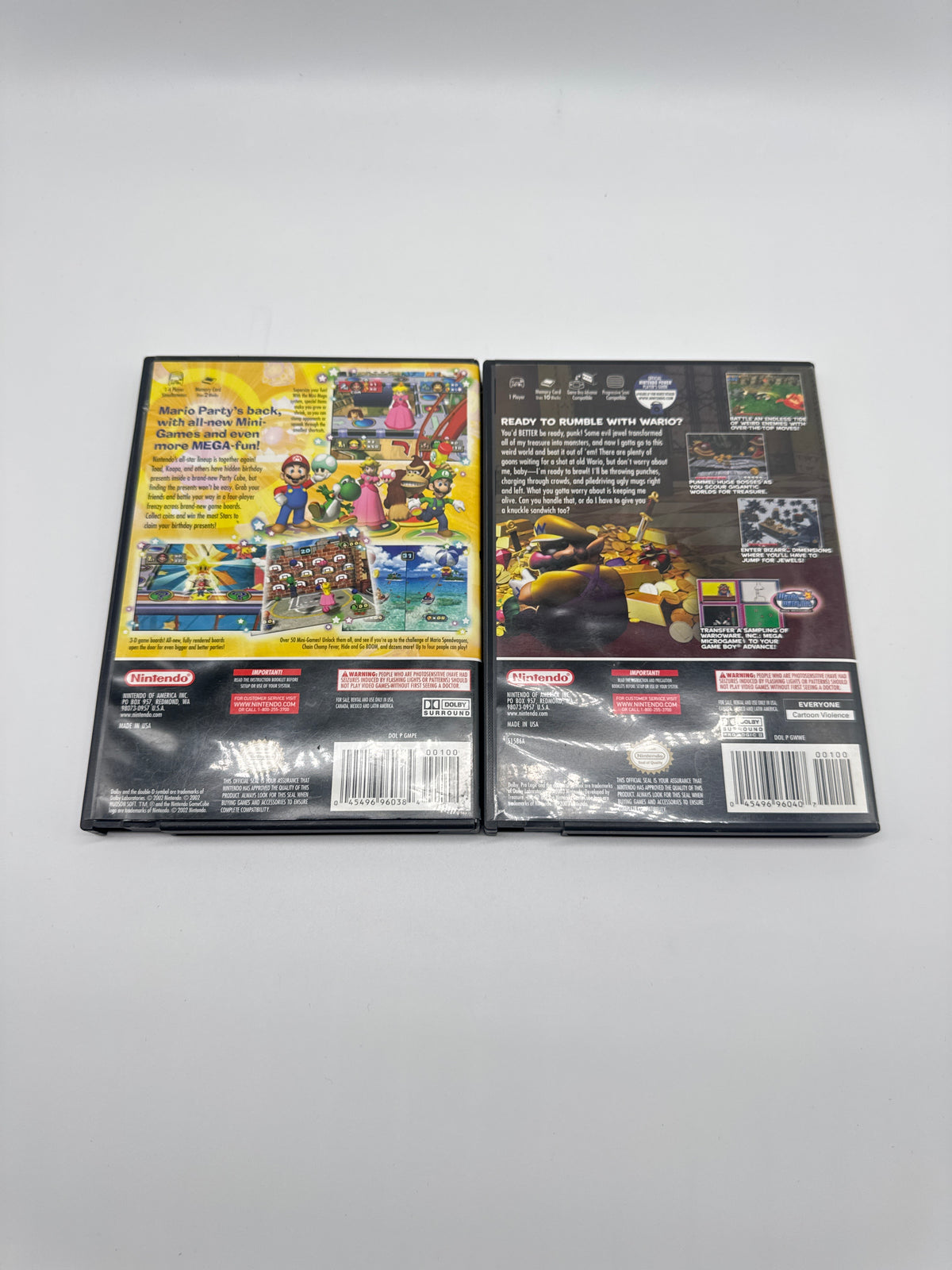 Nintendo GameCube Mario Party 4 Wario World Bundle - Used