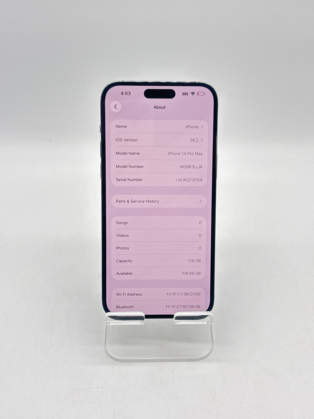 Apple iPhone 14 Pro Max 6.7 in 128 GB Purple Unlocked