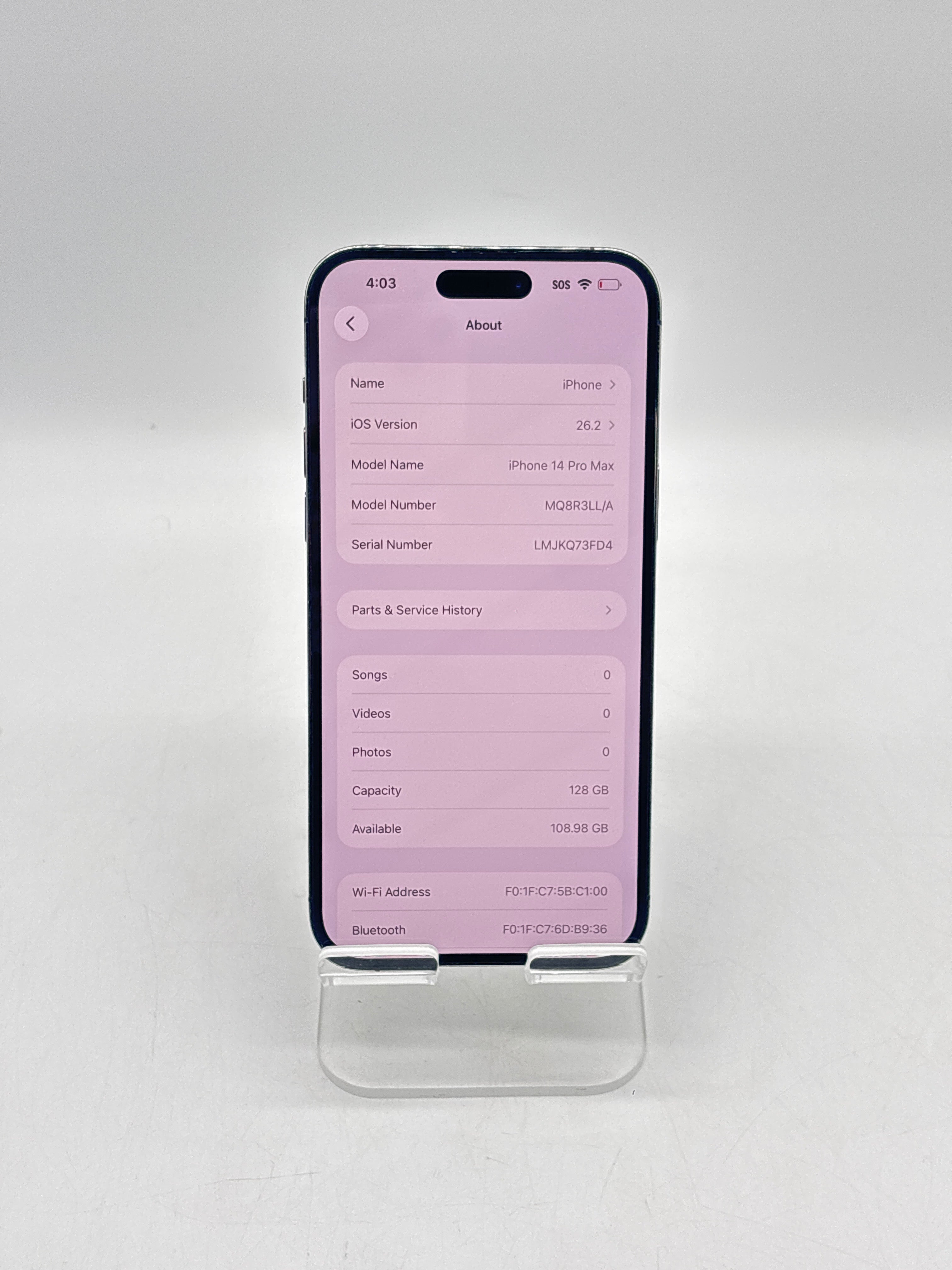 Apple iPhone 14 Pro Max 6.7 in 128 GB Purple Unlocked
