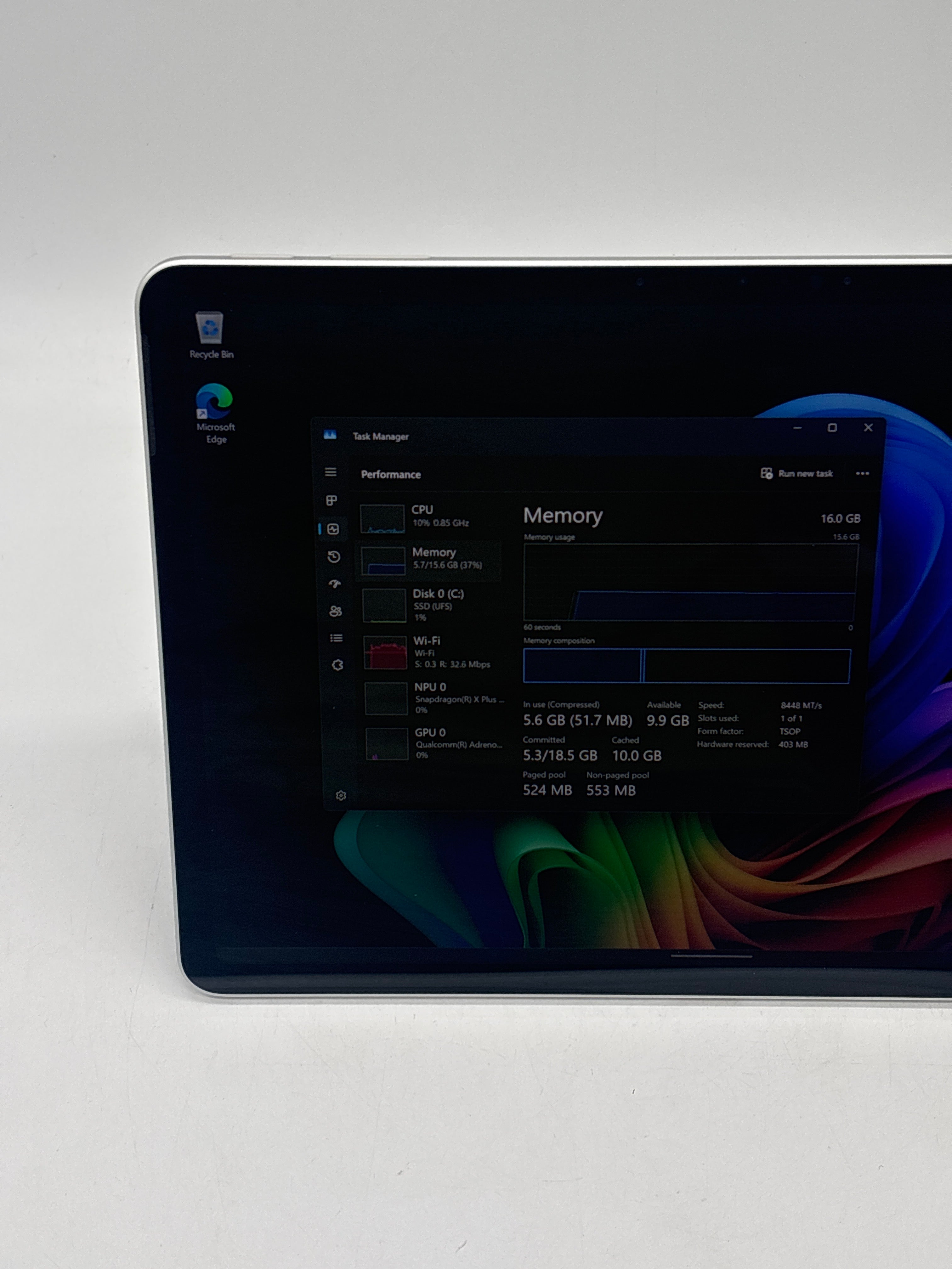 Microsoft Surface Pro 12" 2110 Snapdragon X Plus 16GB RAM 256GB SSD