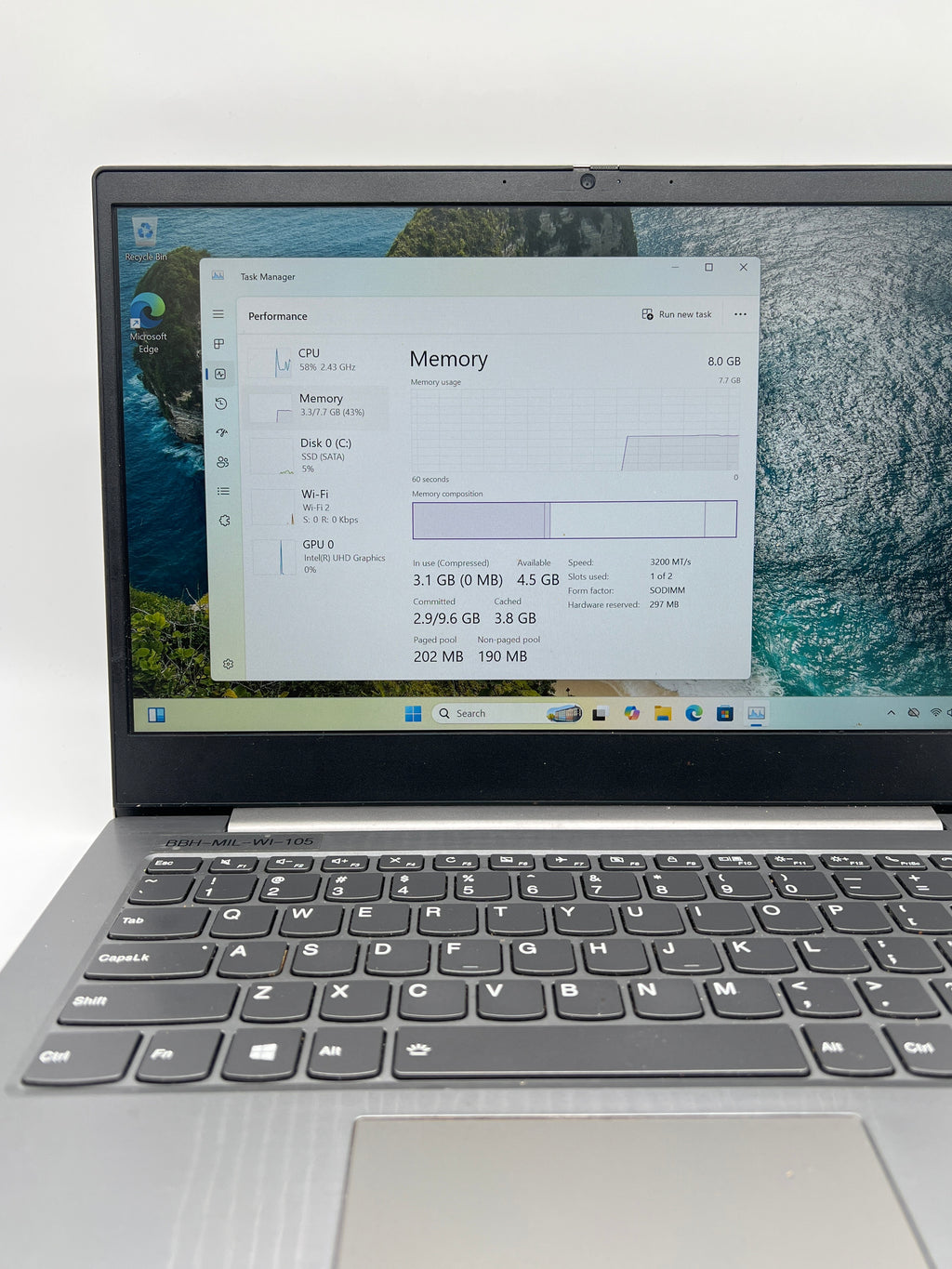Lenovo ThinkBook 14-IIL 20SL i5 1035G1 8GB RAM 512GB SSD - Used