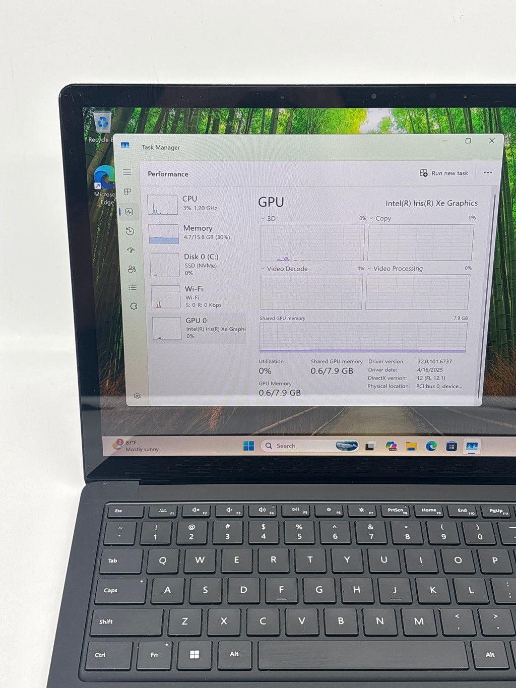 Microsoft Surface Laptop 4 1951 i7-1185G7 16GB RAM 256GB SSD - Remotely Managed